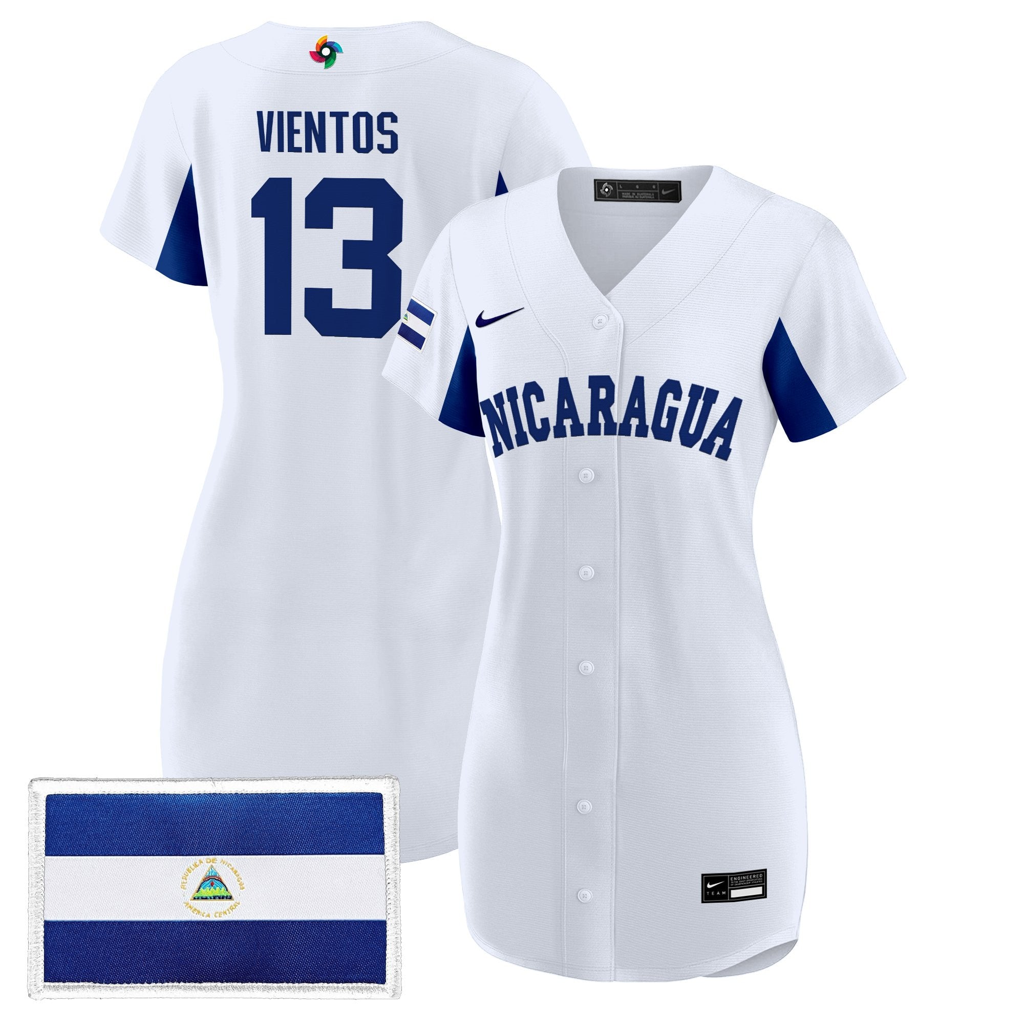 Women's Team Nicaragua 2026 World Baseball Classic Baseball Dress - All Stitched