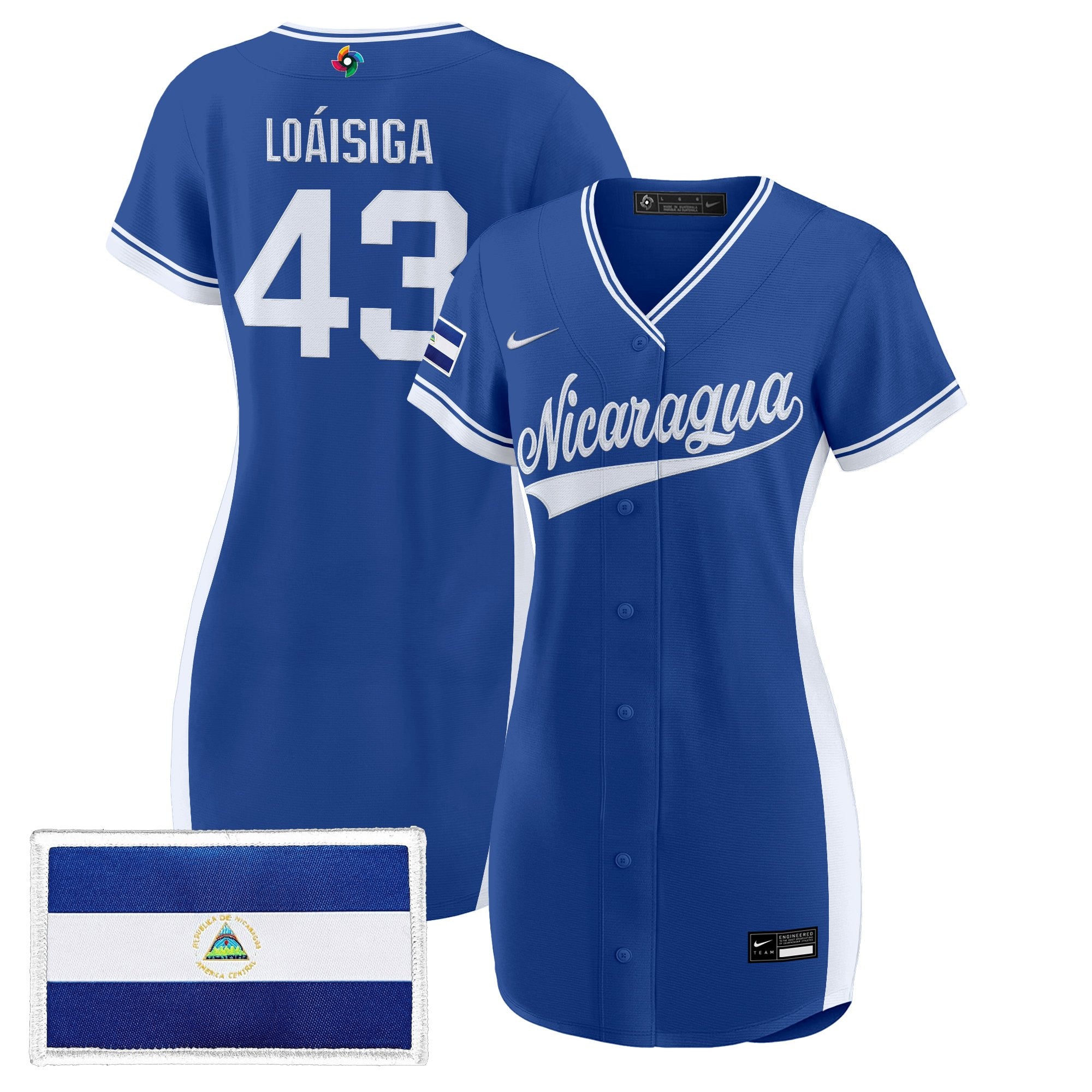 Women's Team Nicaragua 2026 World Baseball Classic Baseball Dress - All Stitched