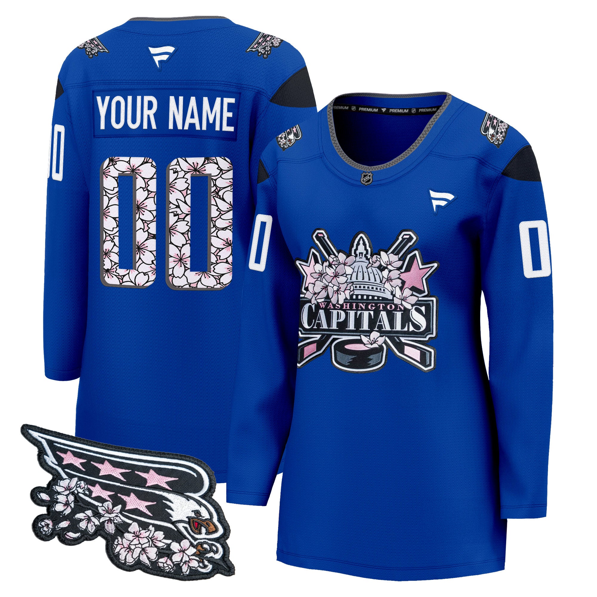 Washington Capitals 2026 Cherry Blossom Premium Custom Jersey - All Stitched