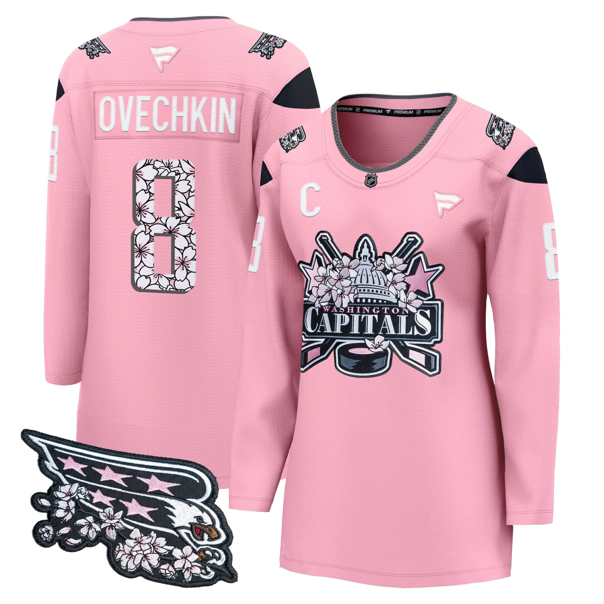 Women's Washington Capitals 2026 Cherry Blossom Premium Jersey - All Stitched