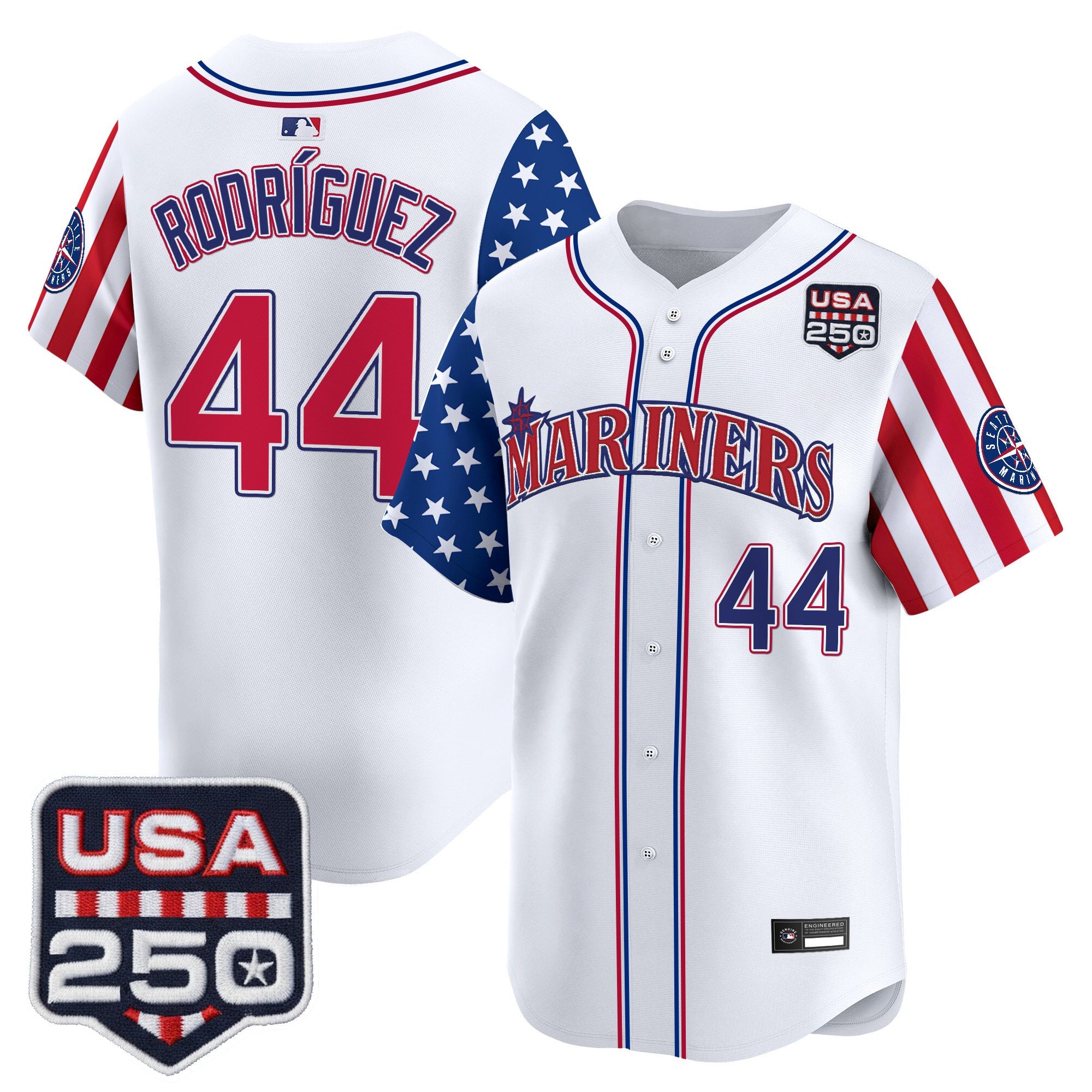 Men's Seattle Mariners "America250 Edition" Vapor Premier Limited Jersey - All Stitched
