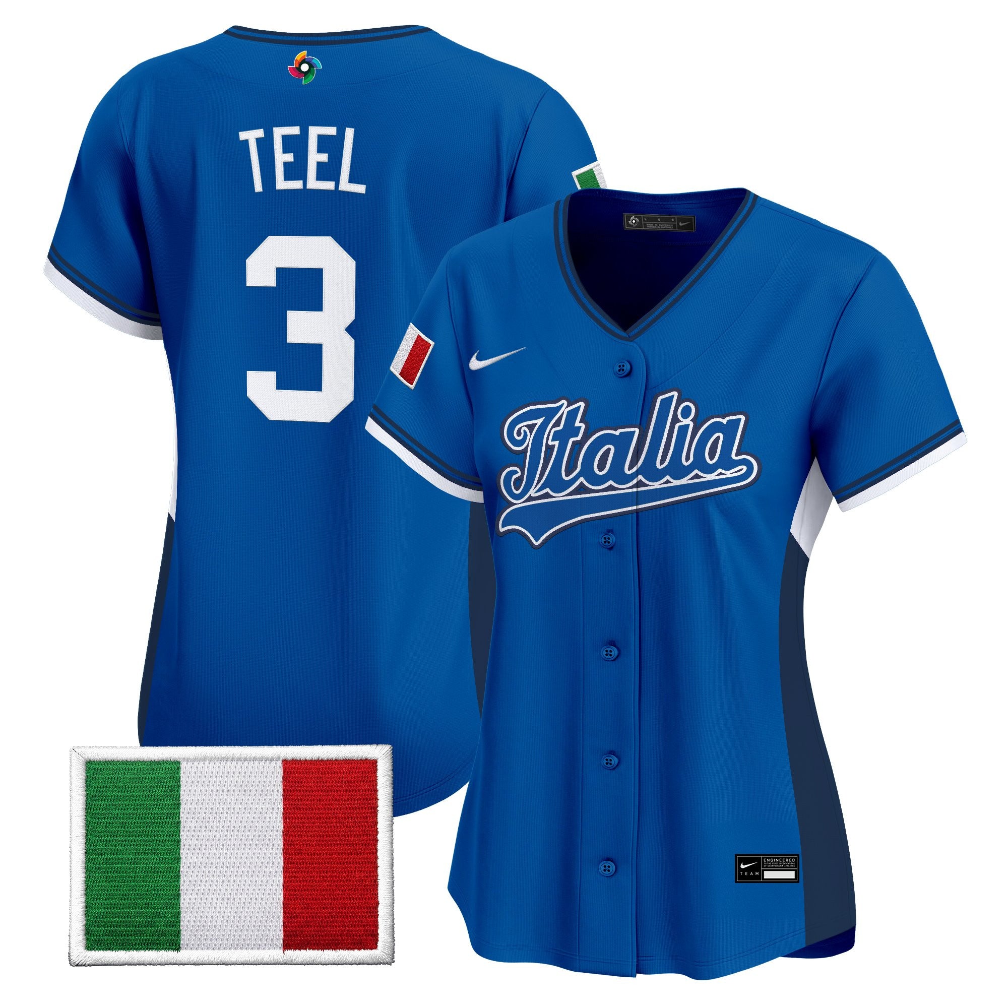 Women's Team Italy 2026 World Baseball Classic Vapor Premier Jersey - All Stitched
