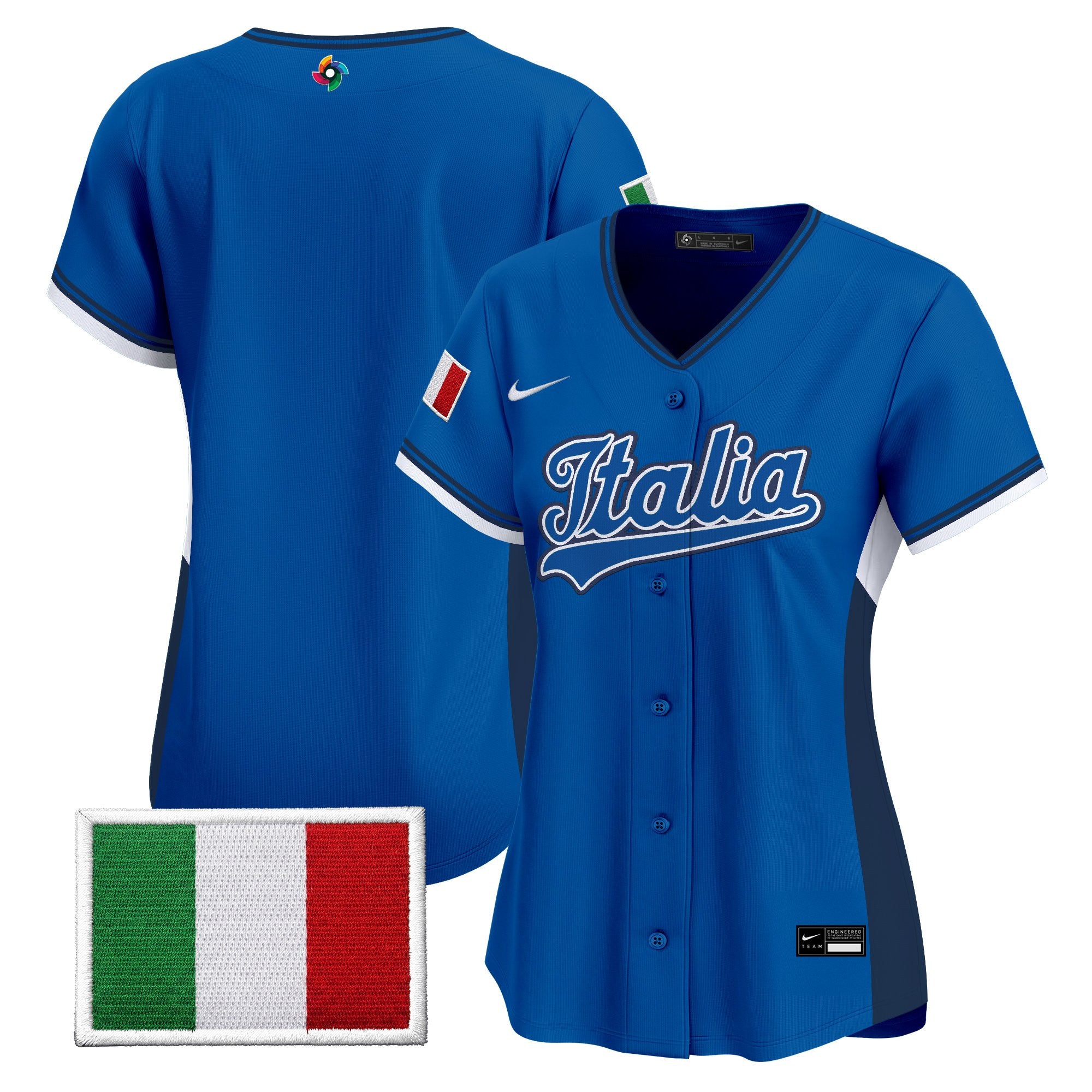 Women's Team Italy 2026 World Baseball Classic Vapor Premier Jersey - All Stitched