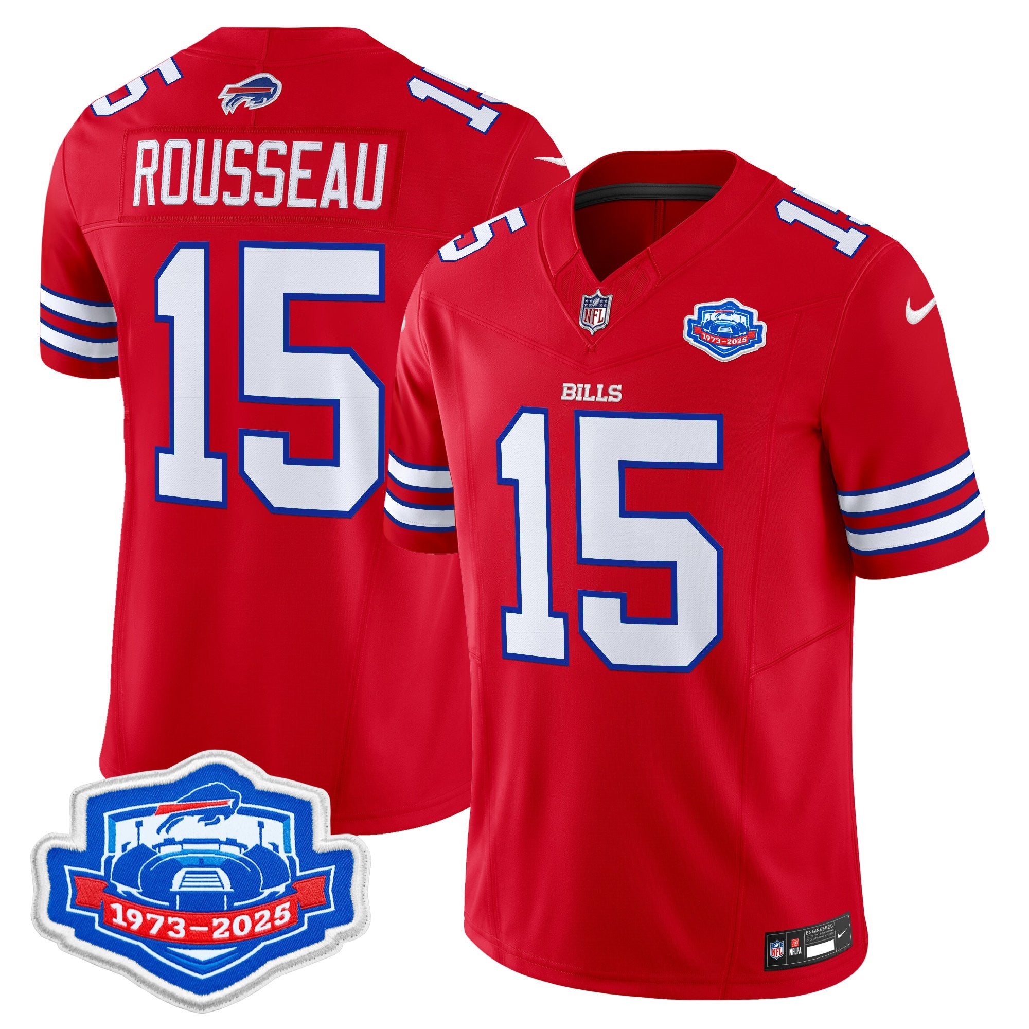 Men's Buffalo Bills 1973 - 2025 Farewell Season Patch Vapor Limited Jersey - All Stitched