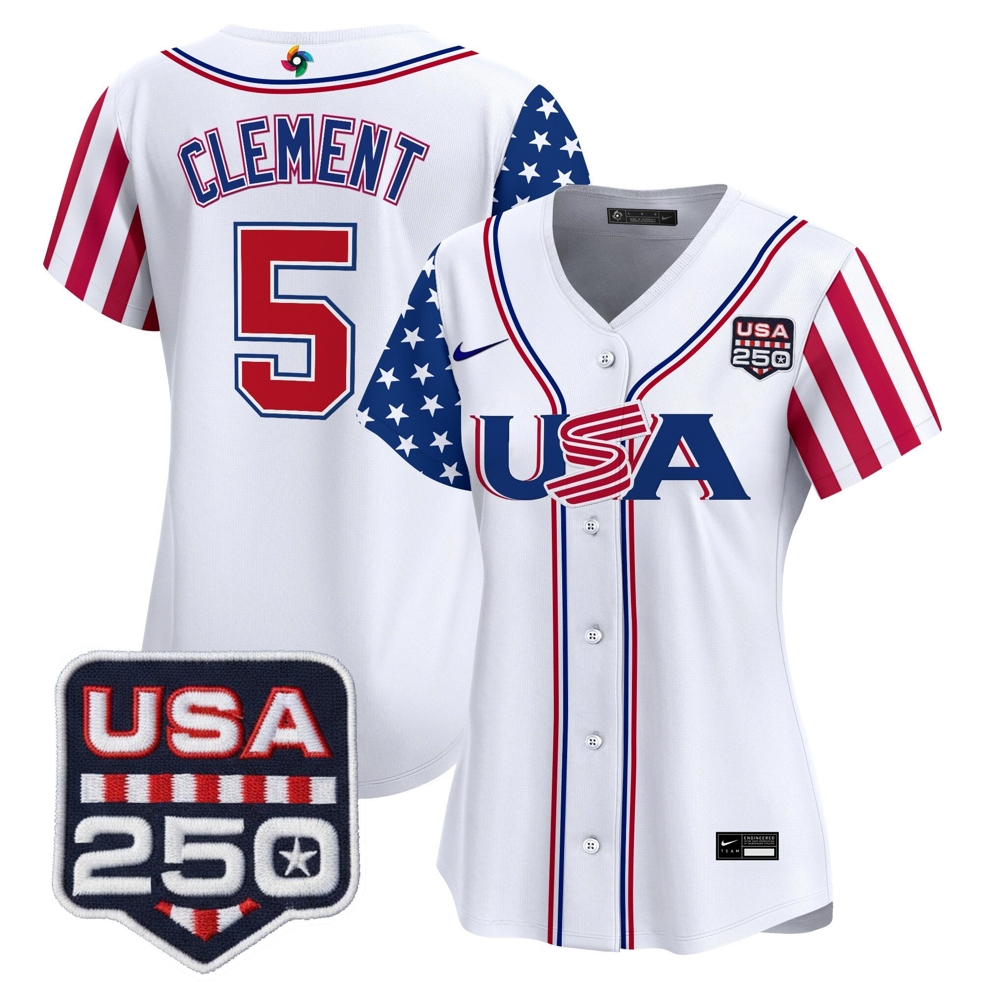 Women's Team USA World Baseball Classic "America250 Edition" Vapor Premier Limited Jersey - All Stitched