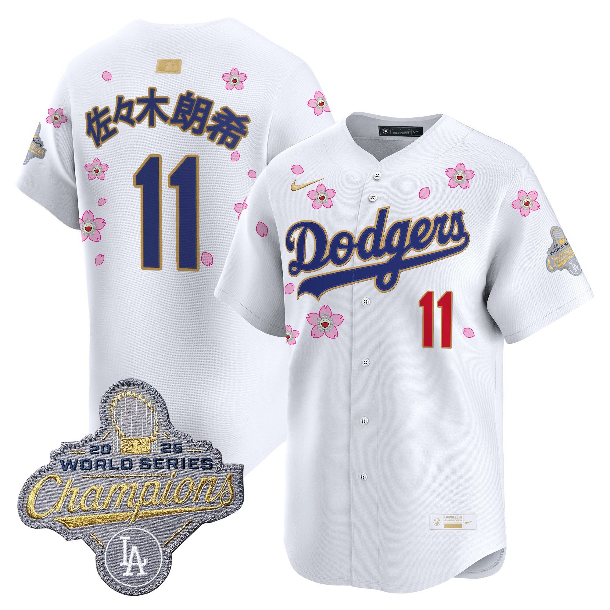 Men's Los Angeles Dodgers "Tokyo Series x Gold Collection" Vapor Premier Limited Jersey - All Stitched