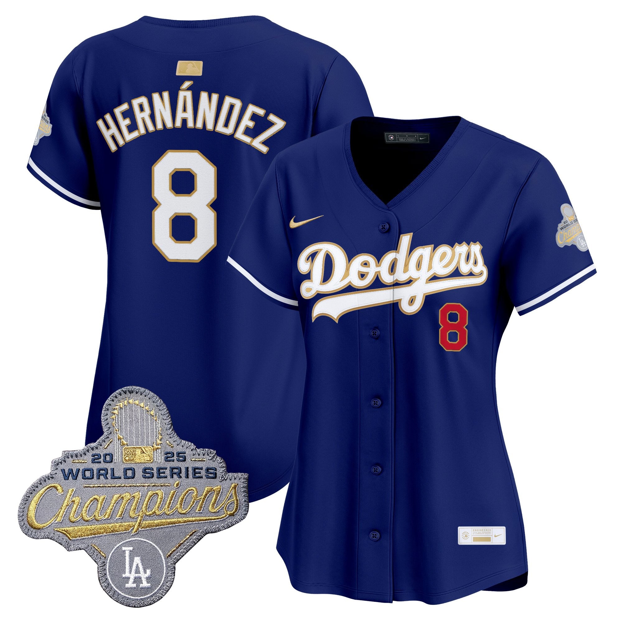Women's Los Angeles Dodgers "Gold Collection" Premier Limited Jersey - All Stitched