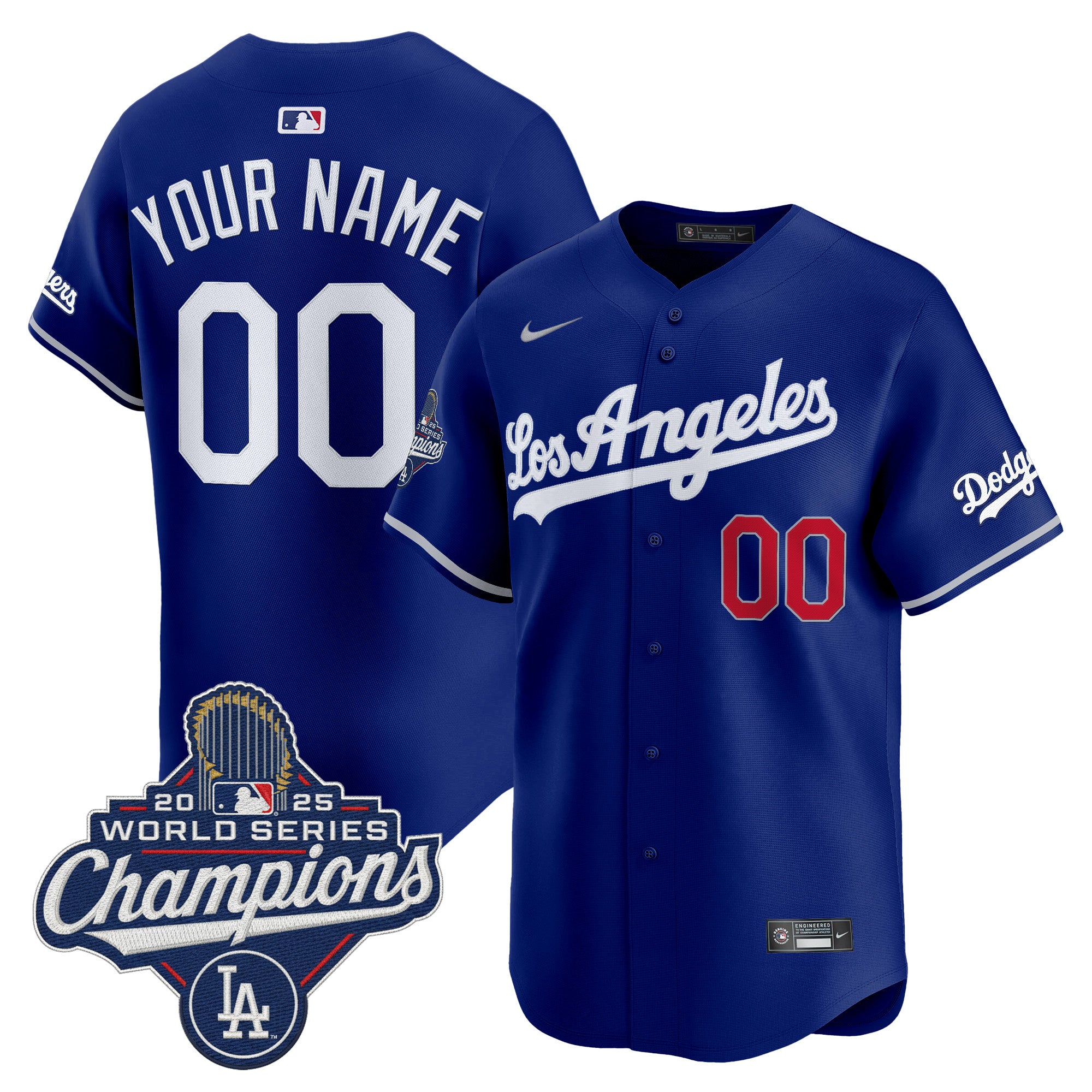 Dodgers 2026 Vapor Premier Limited Custom Jersey - World Series Champions Edition - All Stitched