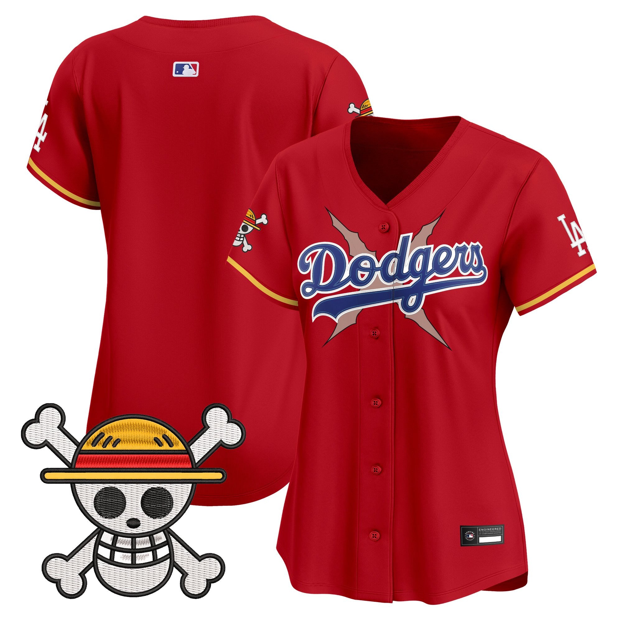 Women's Los Angeles Dodgers x One Piece Vapor Premier Limited Jersey - Stitched