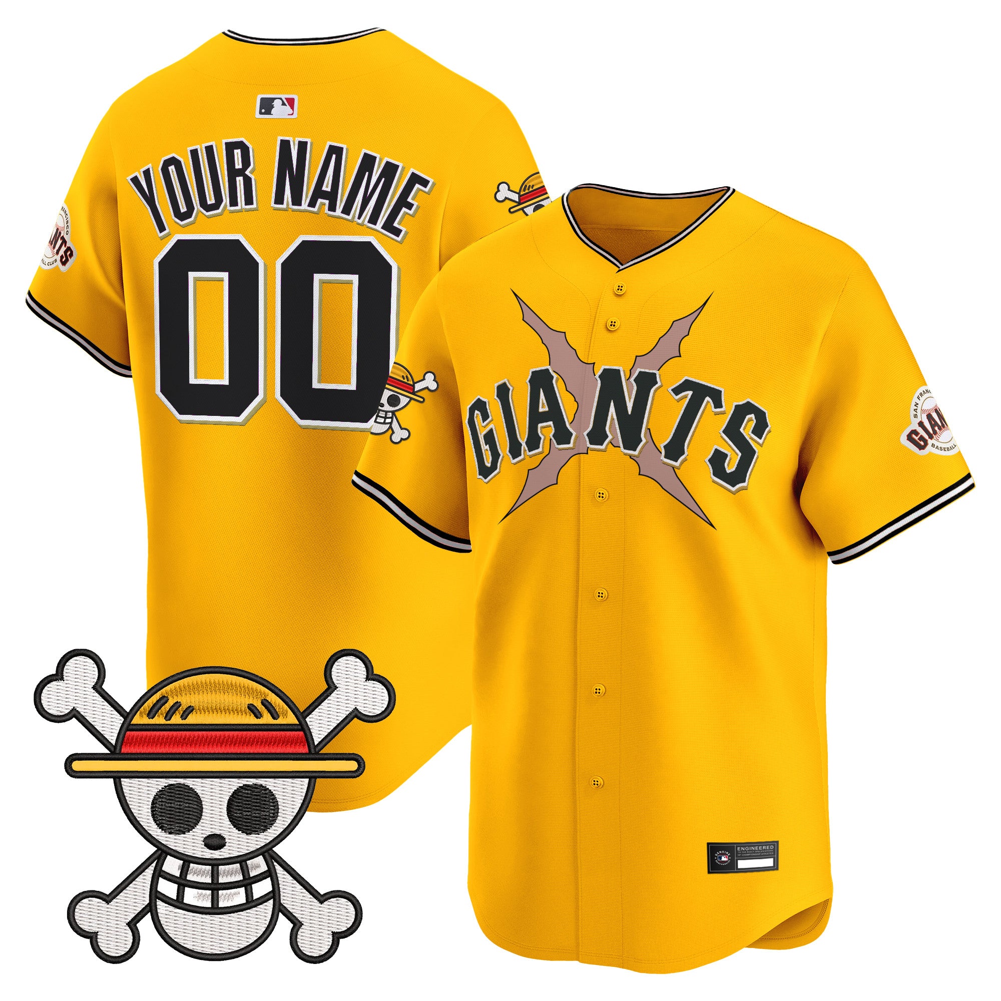 San Francisco Giants x One Piece Vapor Premier Limited Custom Jersey - Stitched
