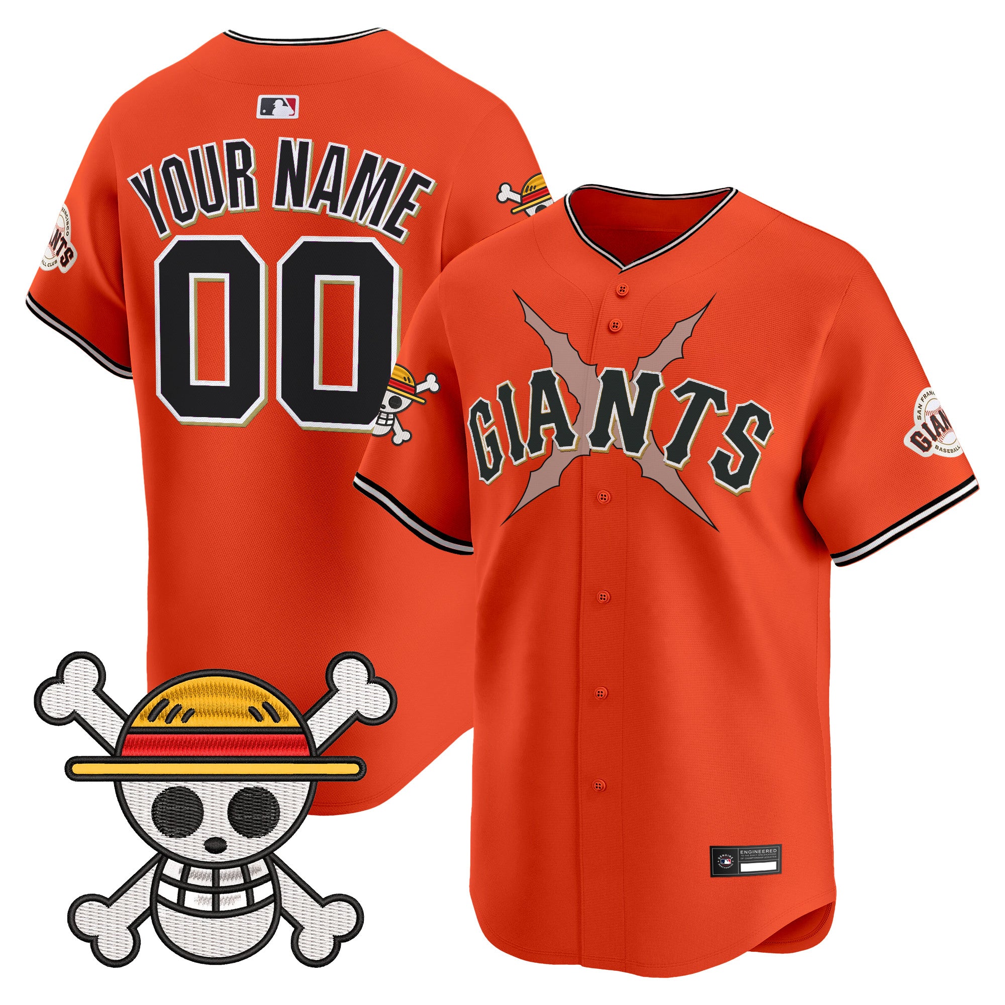 San Francisco Giants x One Piece Vapor Premier Limited Custom Jersey - Stitched