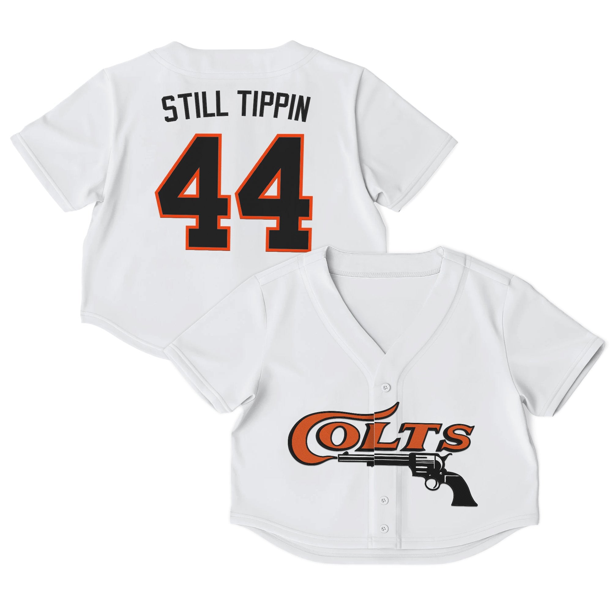 Women's Houston Astros Throwback Crop Top Baseball Jersey - All Stitched