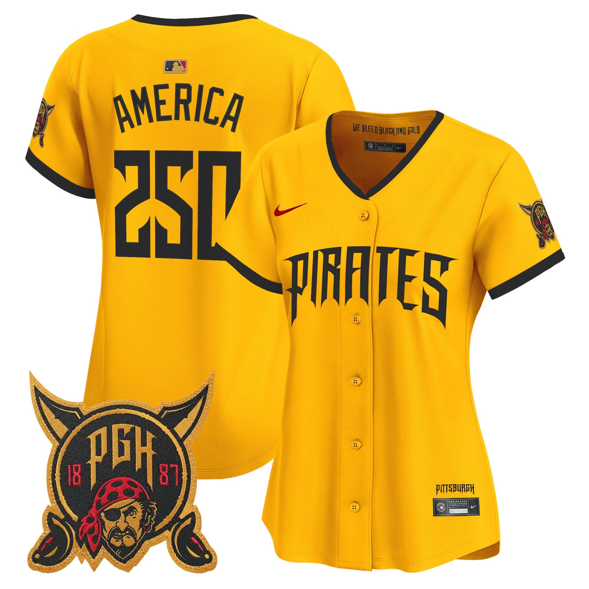 Women's Pittsburgh Pirates 2026 City Connect Vapor Premier Limited Jersey - All Stitched