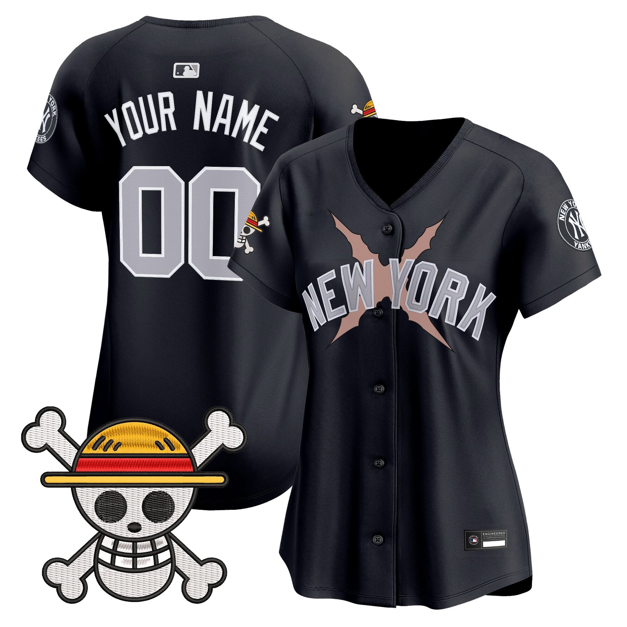New York Yankees x One Piece Vapor Premier Limited Custom Jersey - Stitched