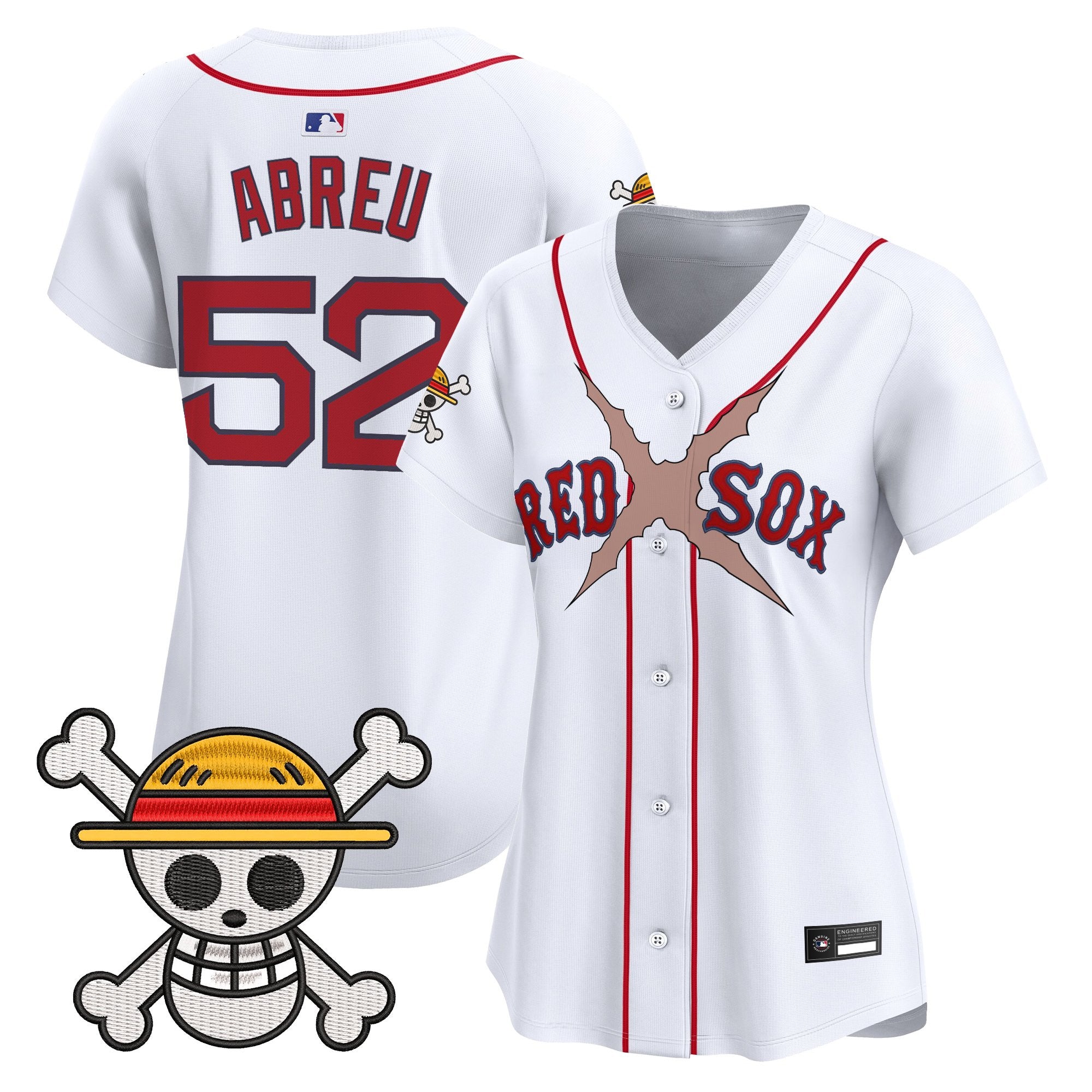 Women's Boston Red Sox x One Piece Vapor Premier Limited Jersey - Stitched