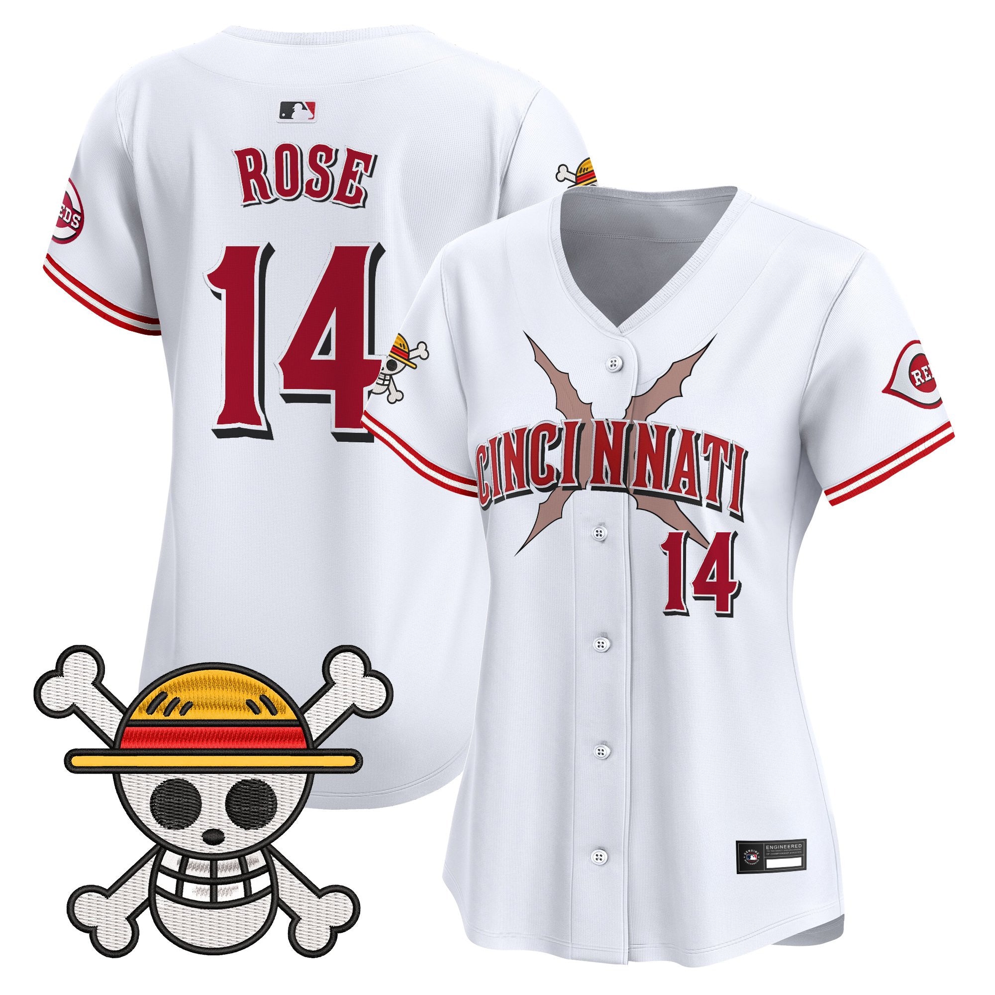 Women's Cincinnati Reds x One Piece Vapor Premier Limited Jersey - Stitched