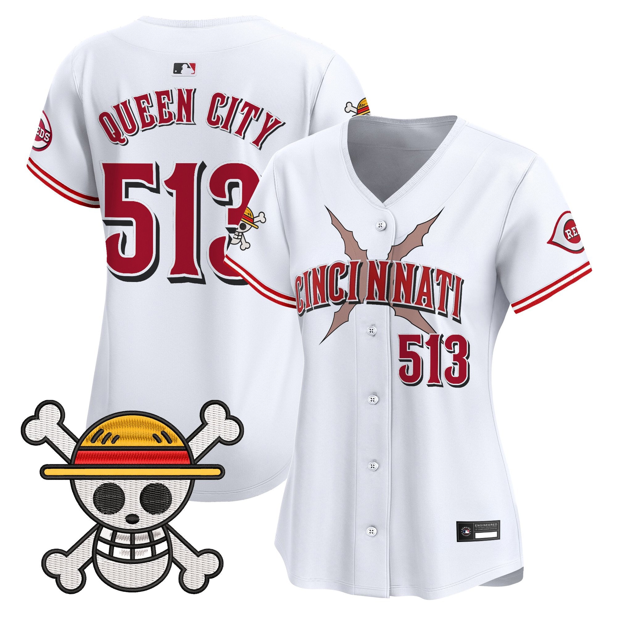 Women's Cincinnati Reds x One Piece Vapor Premier Limited Jersey - Stitched