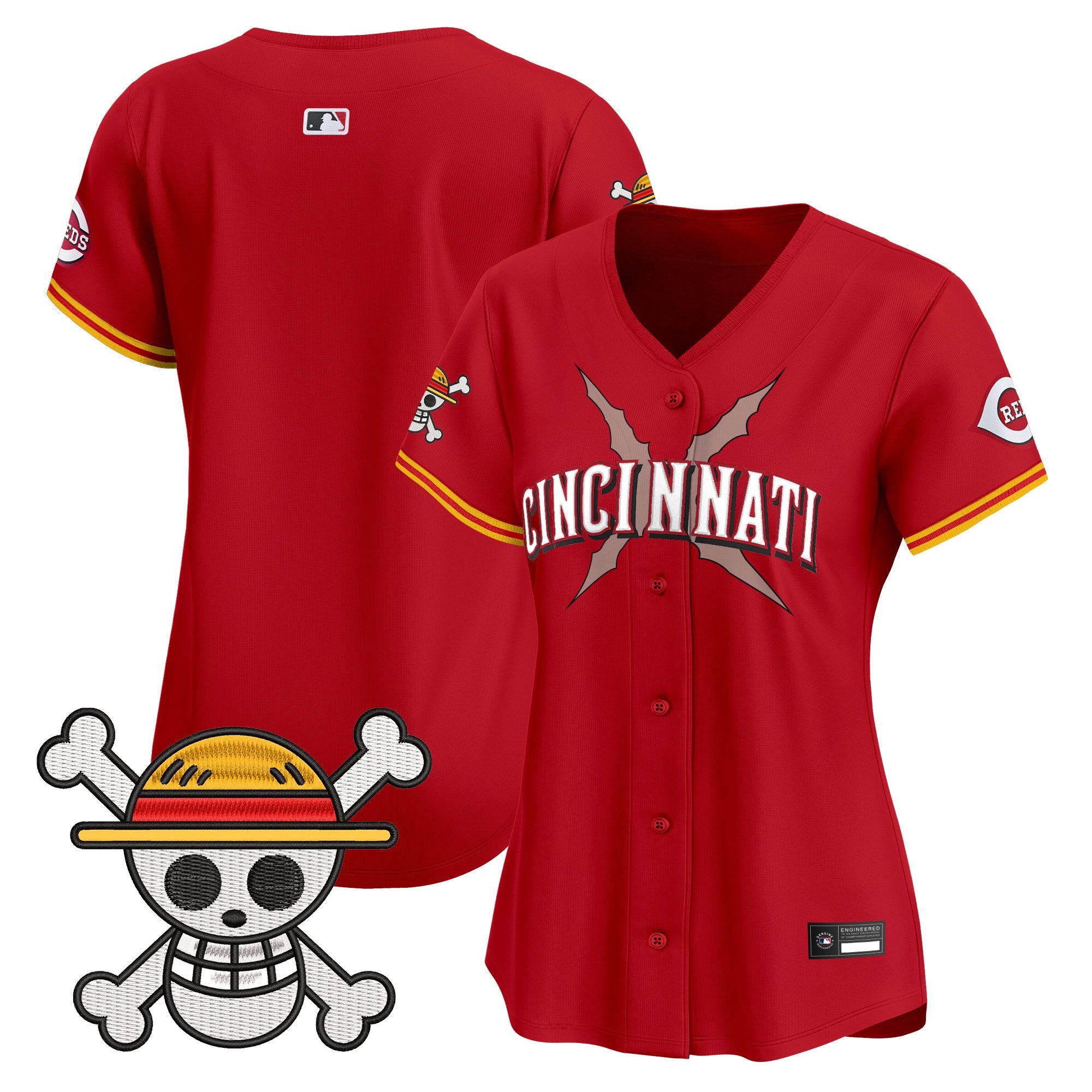 Women's Cincinnati Reds x One Piece Vapor Premier Limited Jersey - Stitched