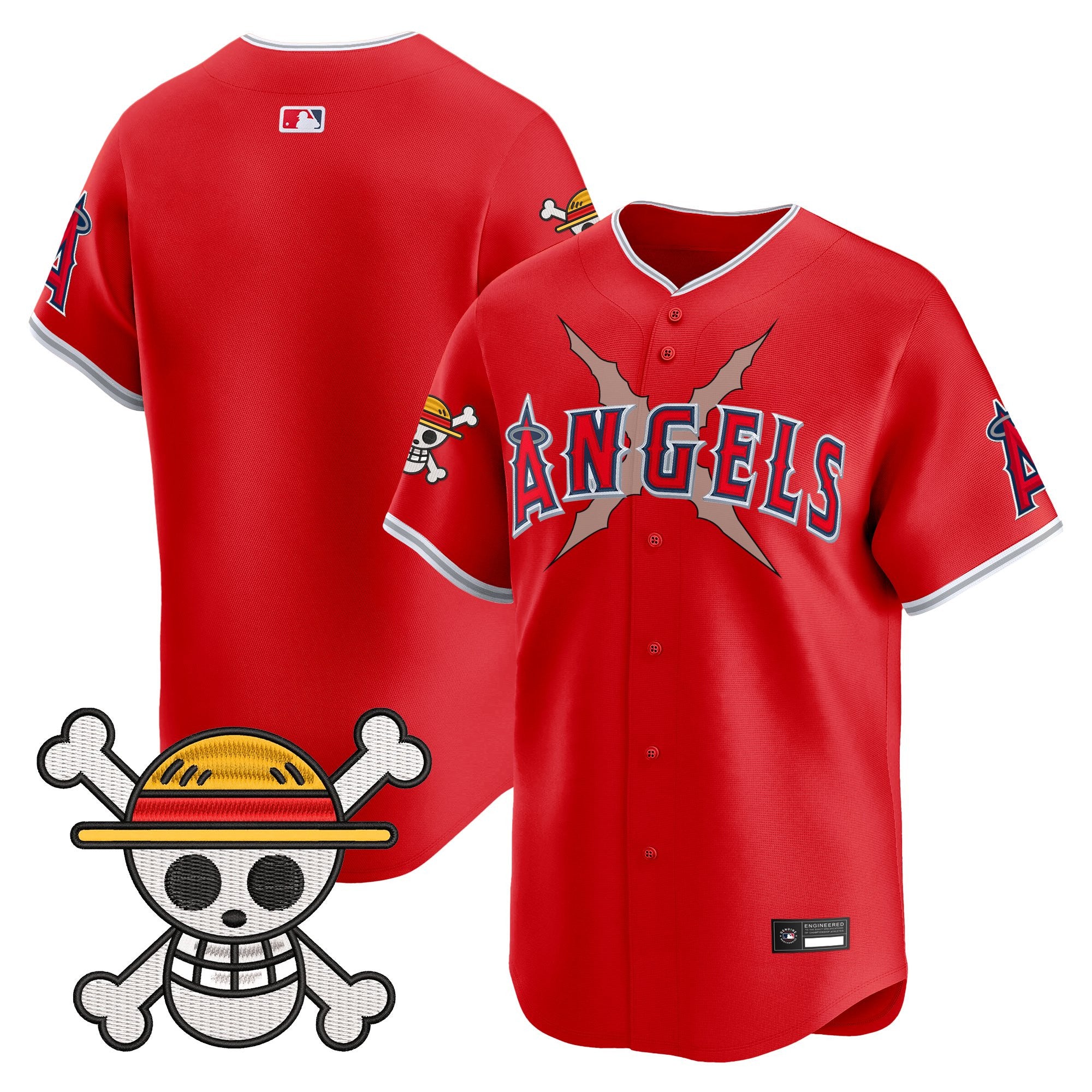 Men's Los Angeles Angels x One Piece Vapor Premier Limited Jersey - Stitched