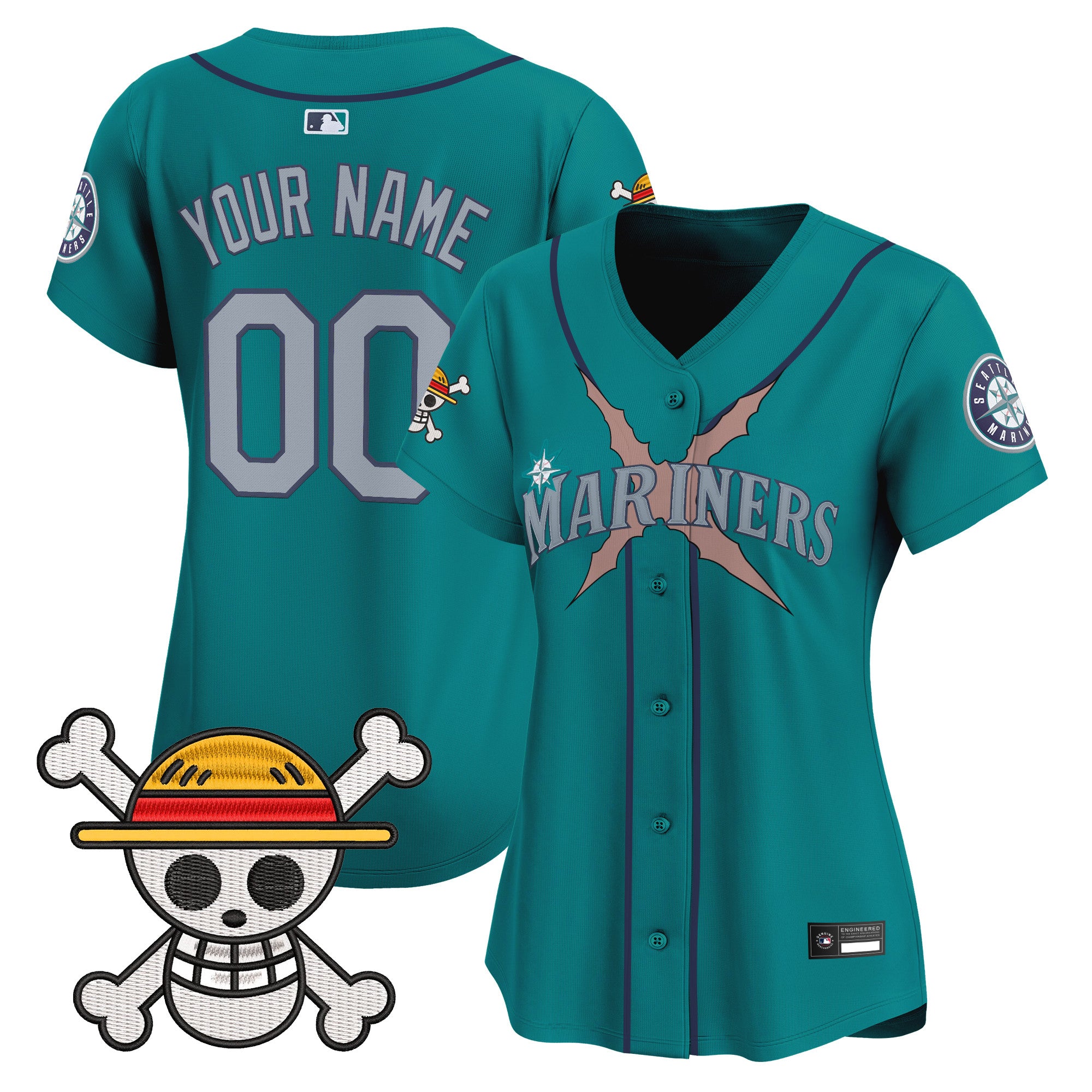 Seattle Mariners x One Piece Vapor Premier Limited Custom Jersey - Stitched