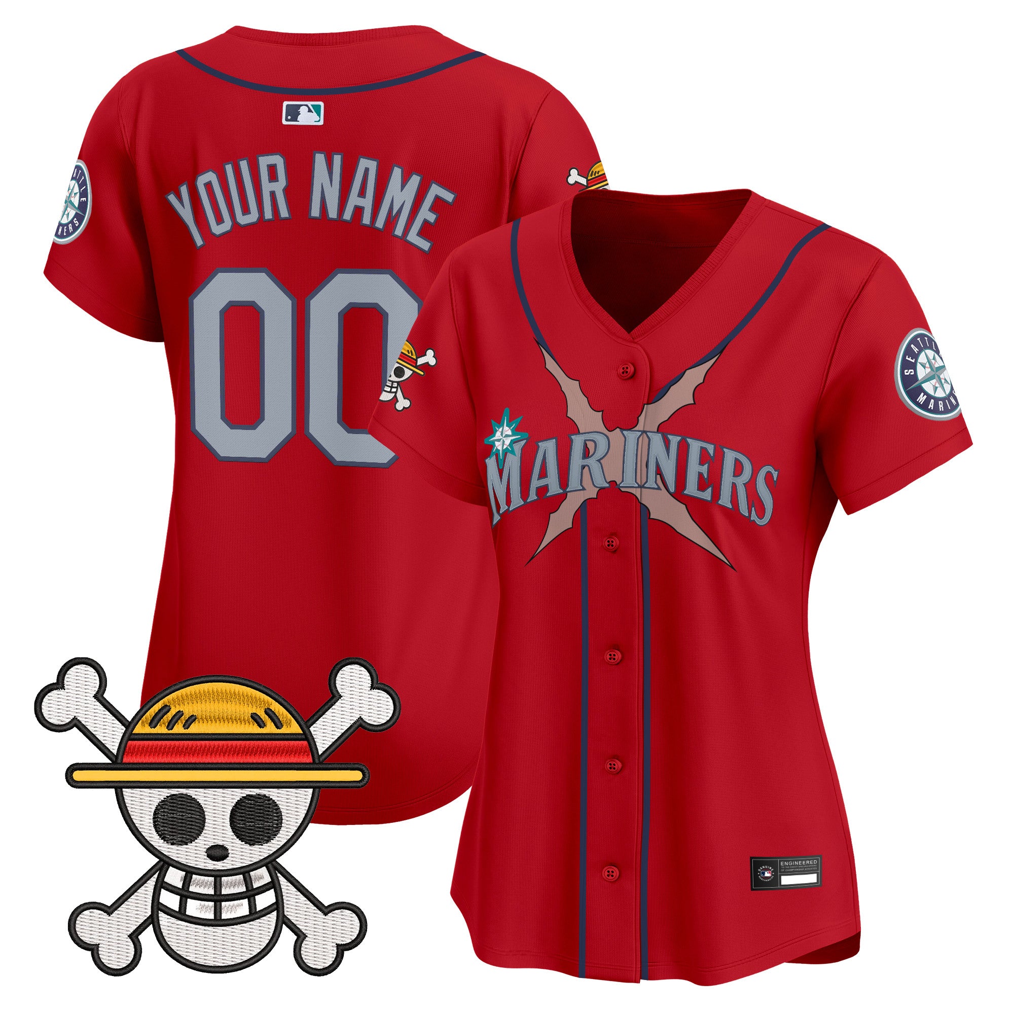 Seattle Mariners x One Piece Vapor Premier Limited Custom Jersey - Stitched