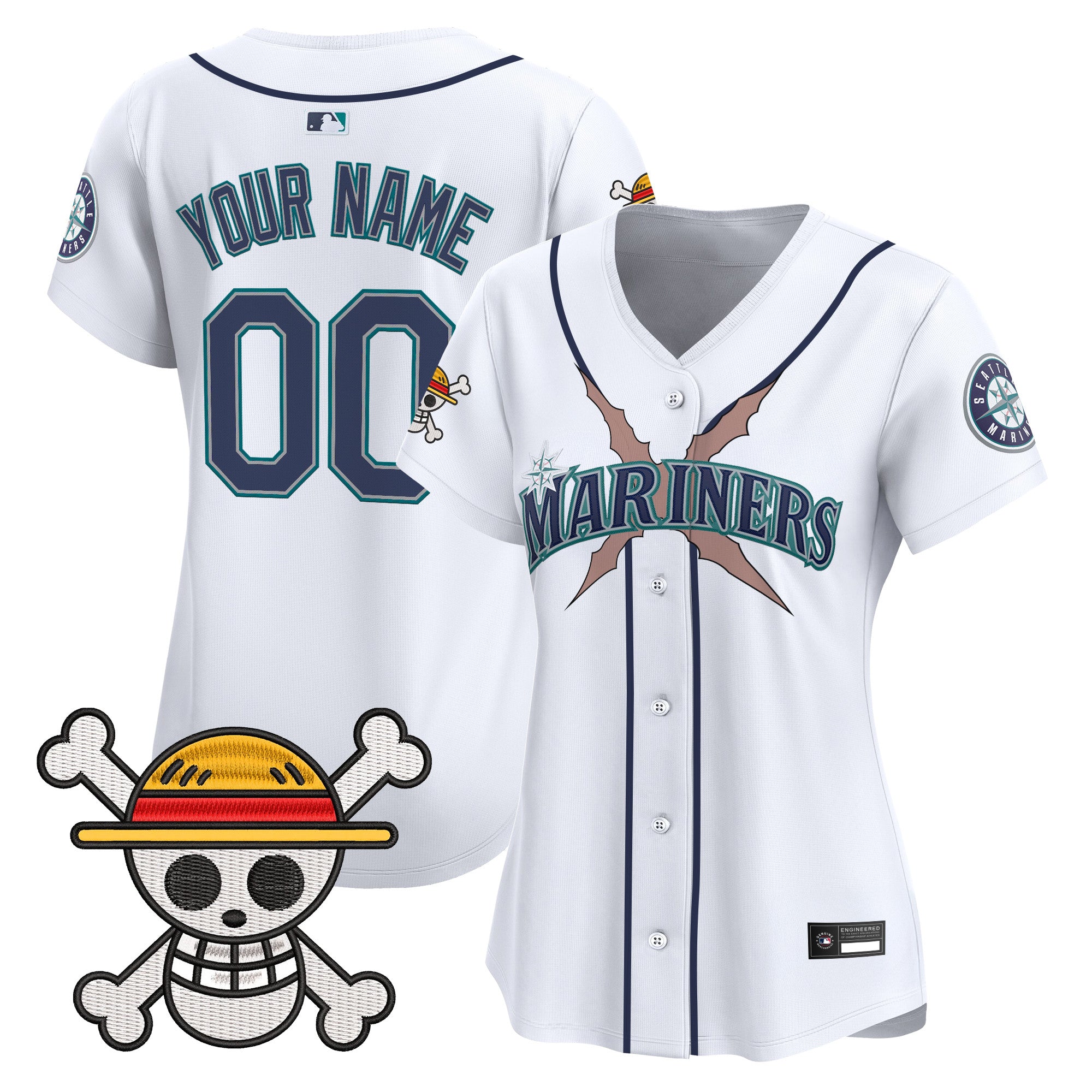 Seattle Mariners x One Piece Vapor Premier Limited Custom Jersey - Stitched