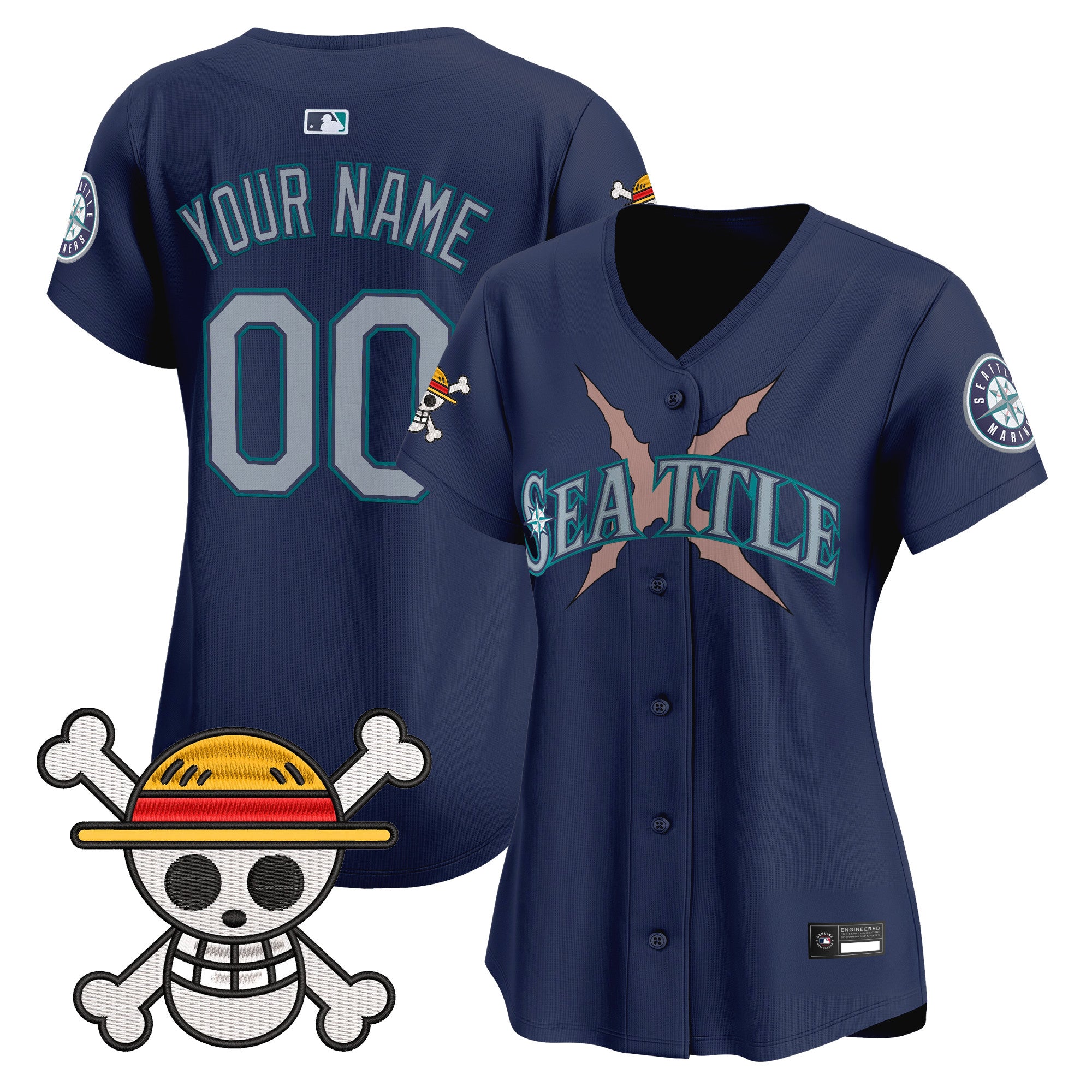 Seattle Mariners x One Piece Vapor Premier Limited Custom Jersey - Stitched