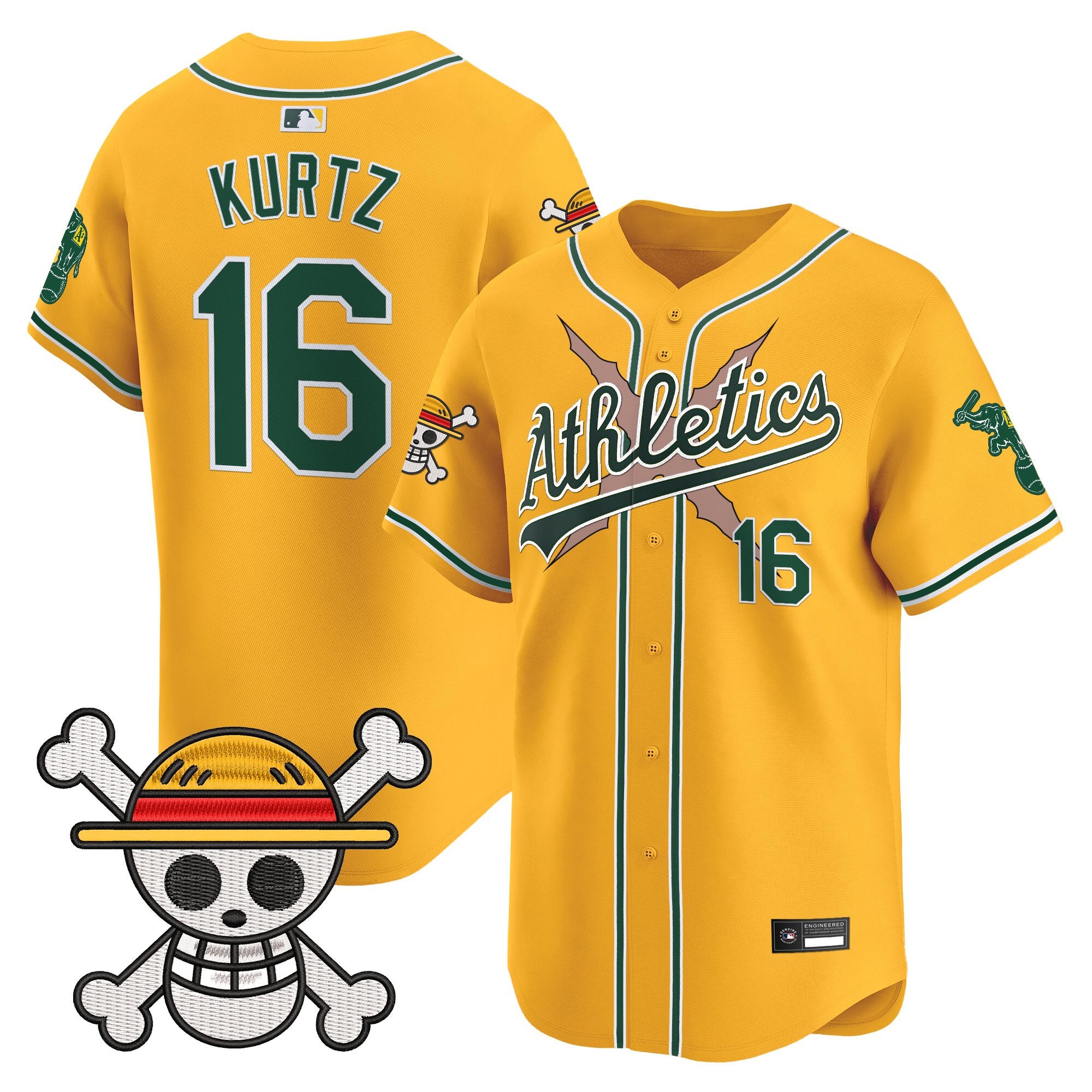 Men's Athletics x One Piece Vapor Premier Limited Jersey - Stitched