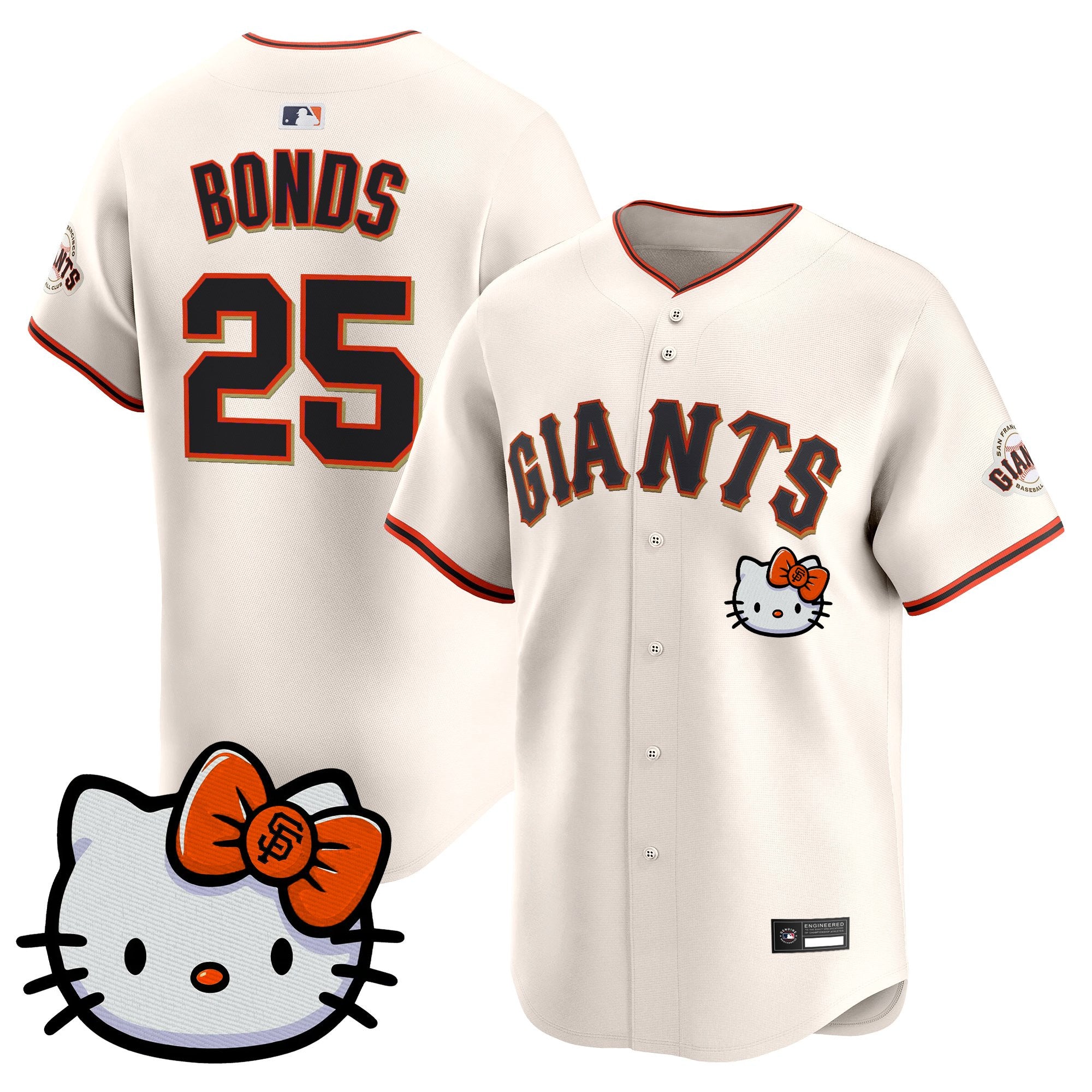 Unisex San Francisco Giants Hello Kitty Vapor Premier Limited Jersey – All Stitched