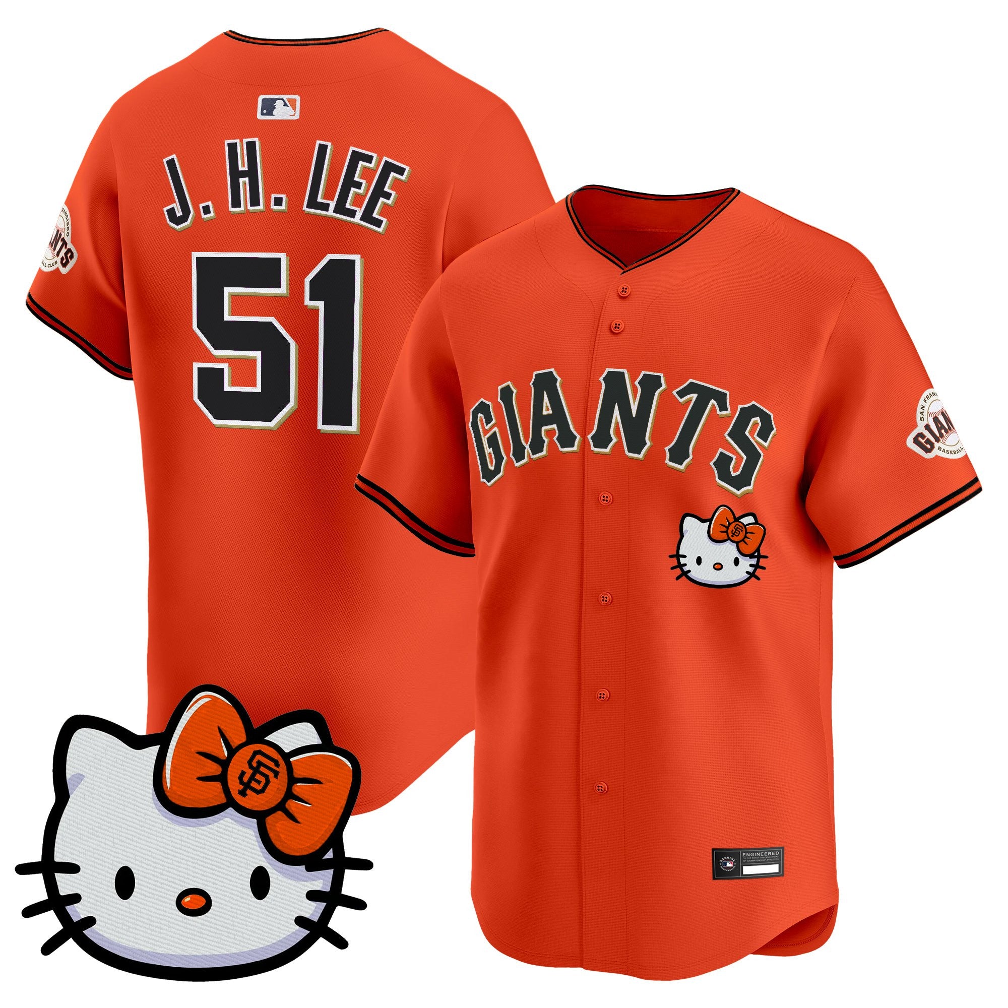 Unisex San Francisco Giants Hello Kitty Vapor Premier Limited Jersey – All Stitched