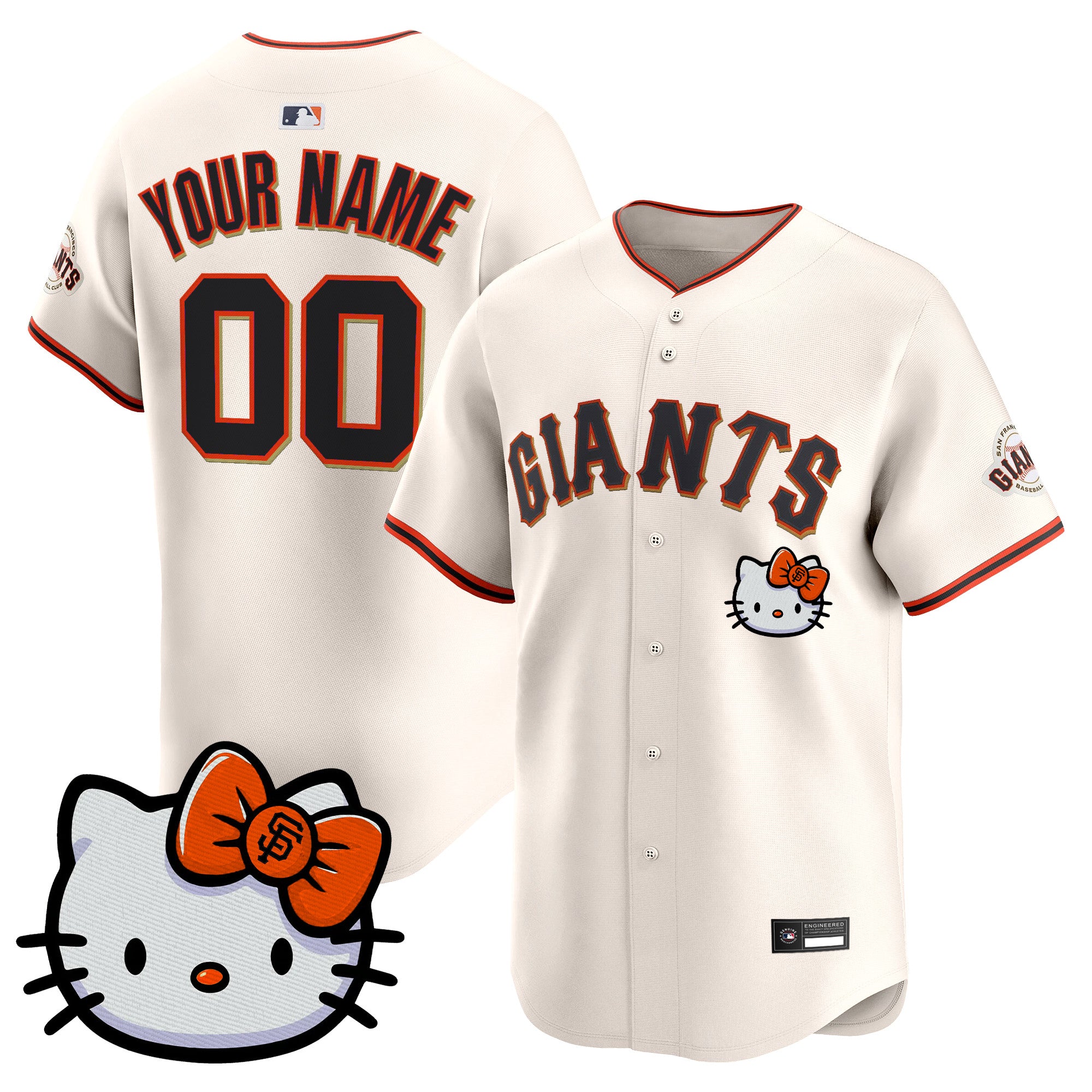 San Francisco Giants Hello Kitty Vapor Premier Limited Custom Jersey – All Stitched