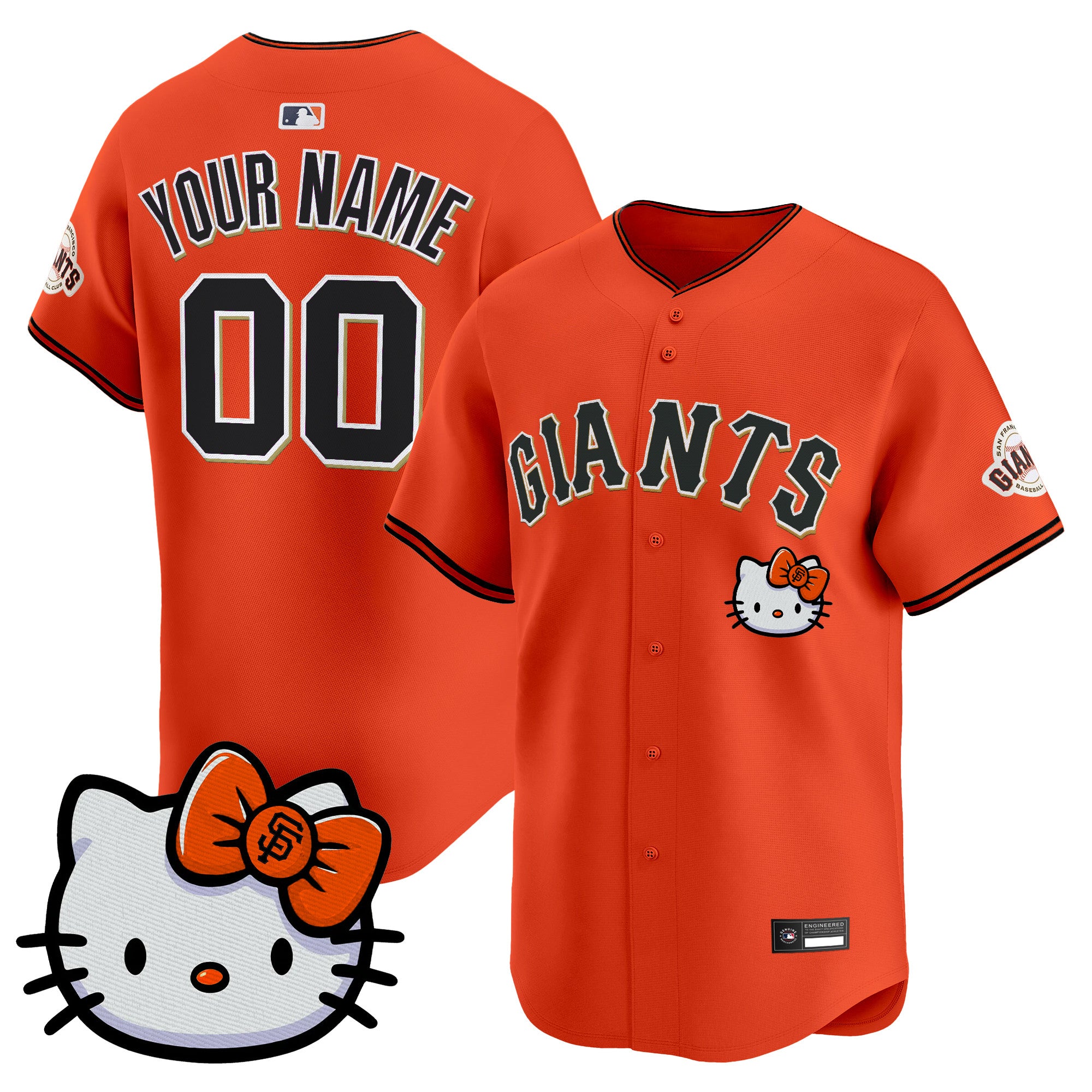 San Francisco Giants Hello Kitty Vapor Premier Limited Custom Jersey – All Stitched