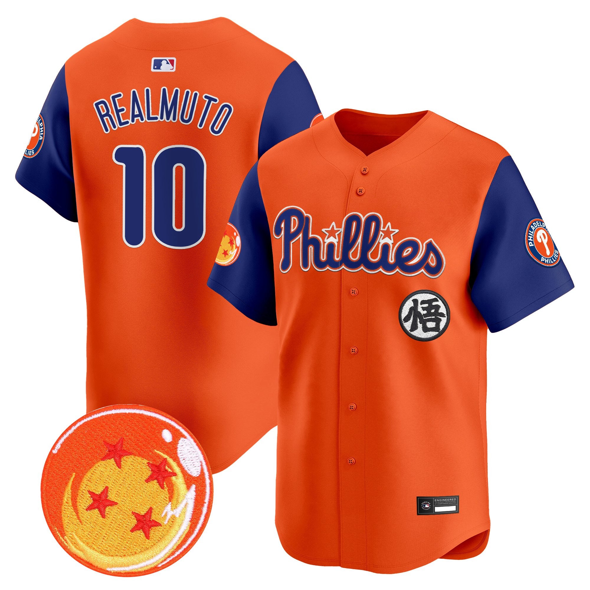 Men's Philadelphia Phillies x Dragon Ball Vapor Premier Limited Jersey - All Stitched
