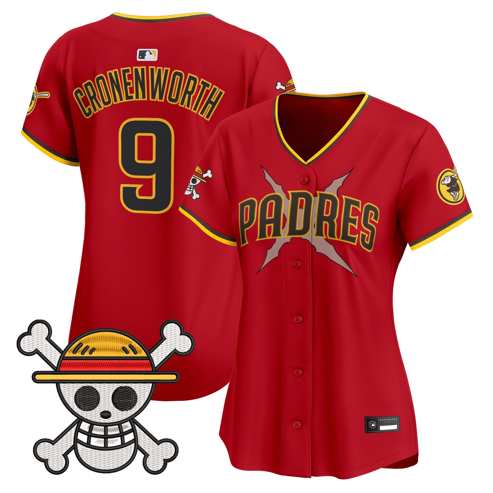 Women's Padres x One Piece Vapor Premier Limited Jersey - Stitched