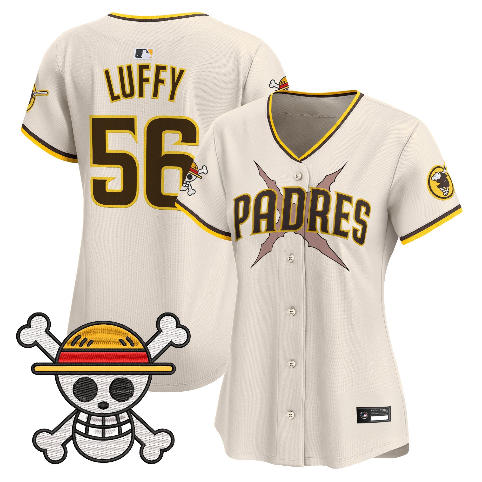 Women's Padres x One Piece Vapor Premier Limited Jersey - Stitched