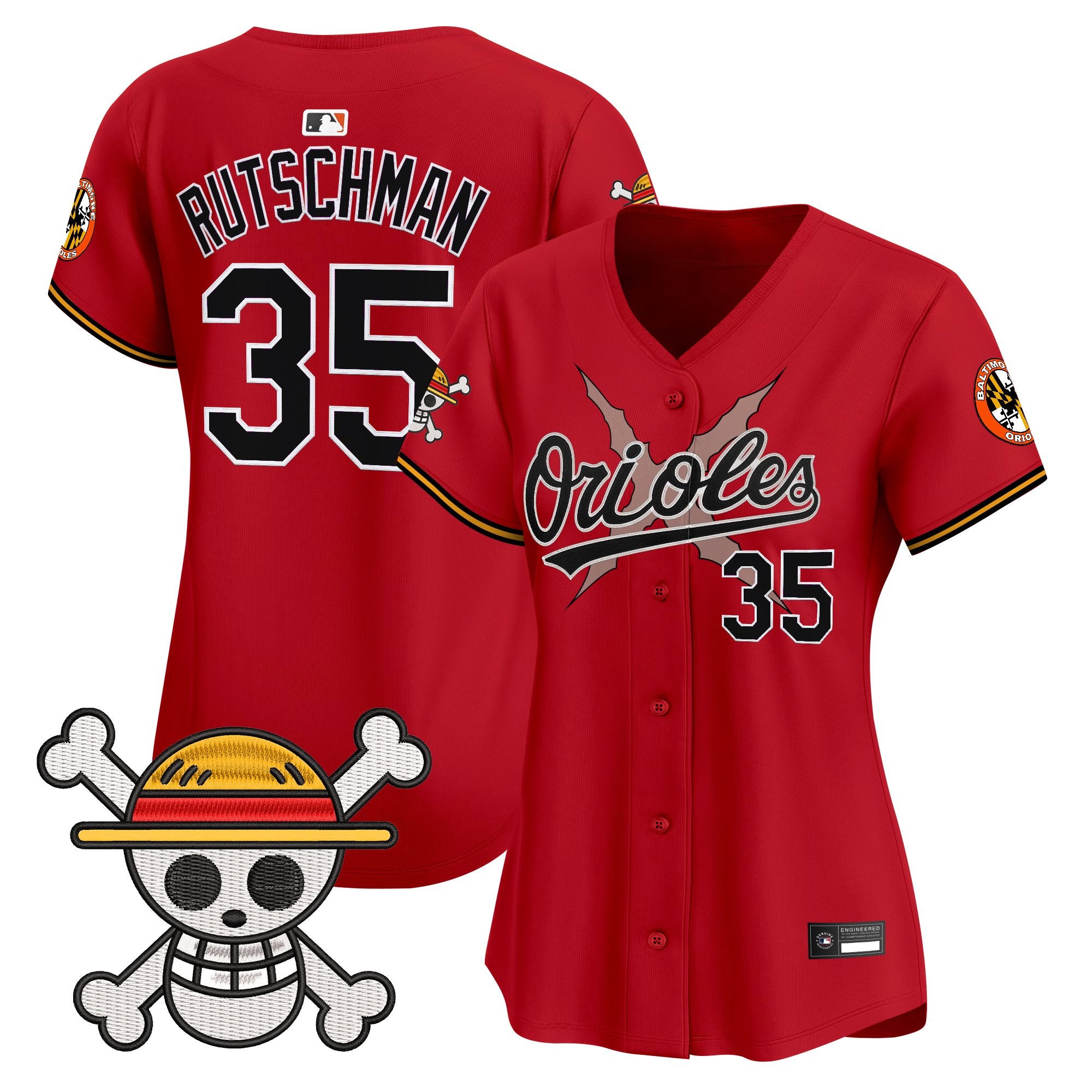 Women's Baltimore Orioles x One Piece Vapor Premier Limited Jersey - Stitched