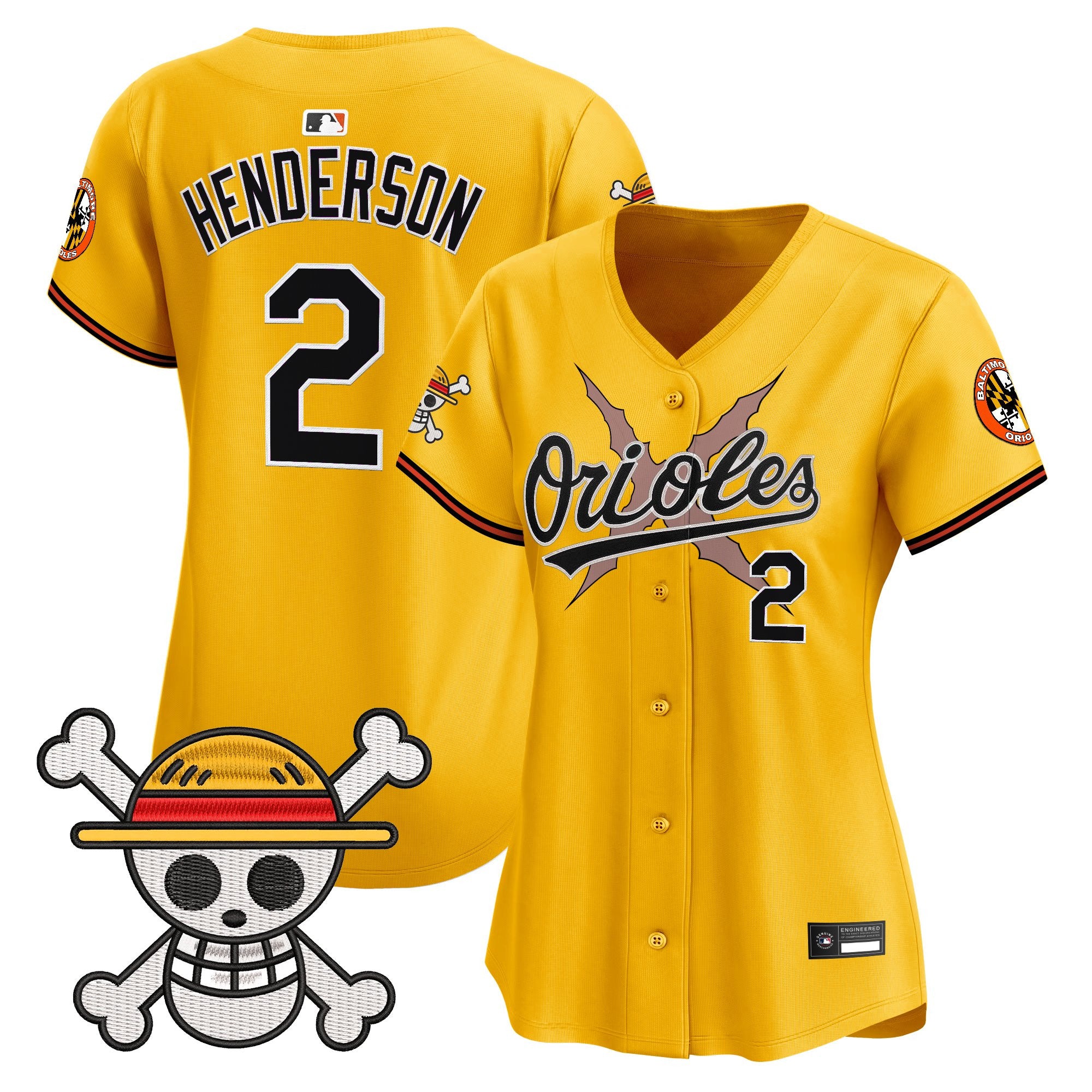 Women's Baltimore Orioles x One Piece Vapor Premier Limited Jersey - Stitched