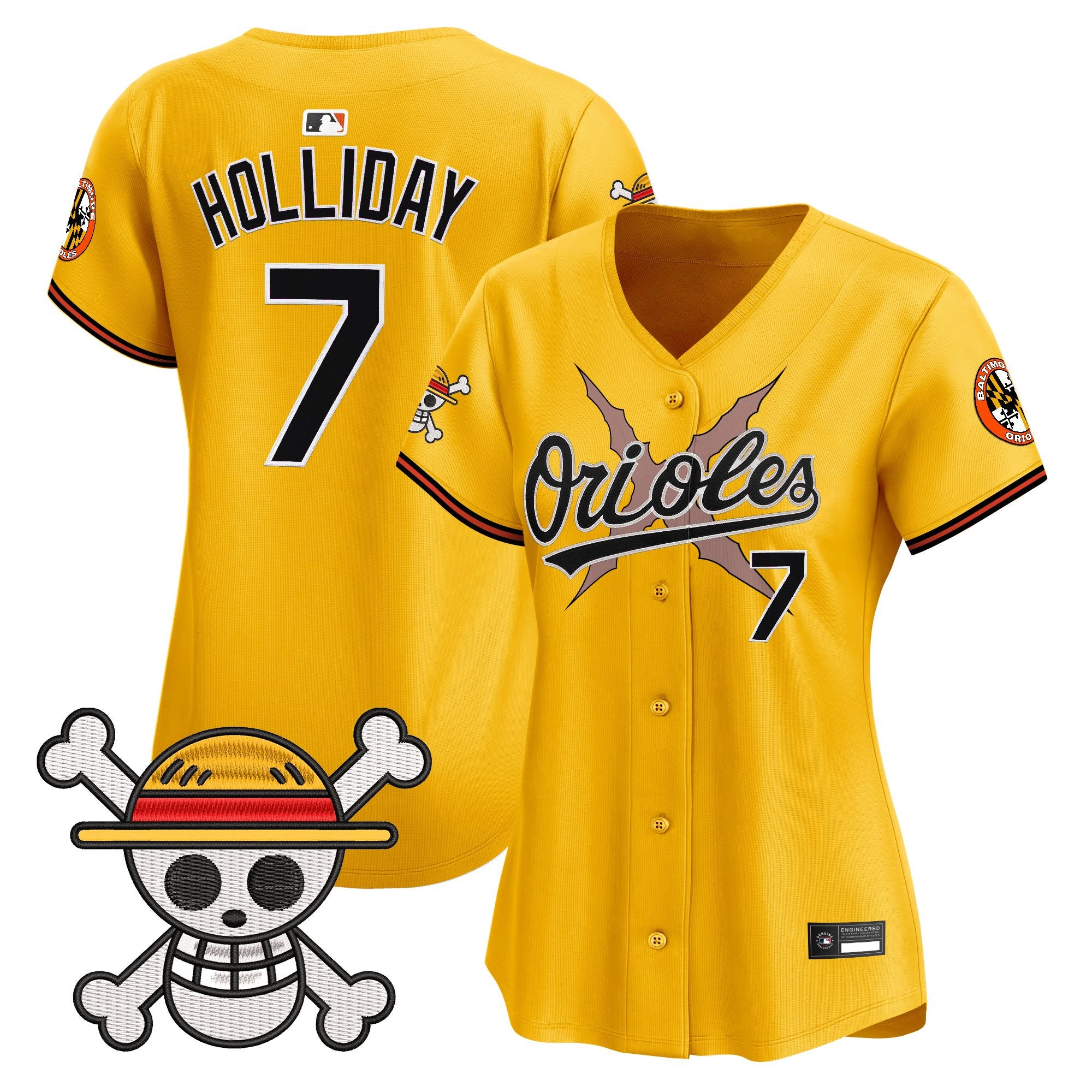 Women's Baltimore Orioles x One Piece Vapor Premier Limited Jersey - Stitched
