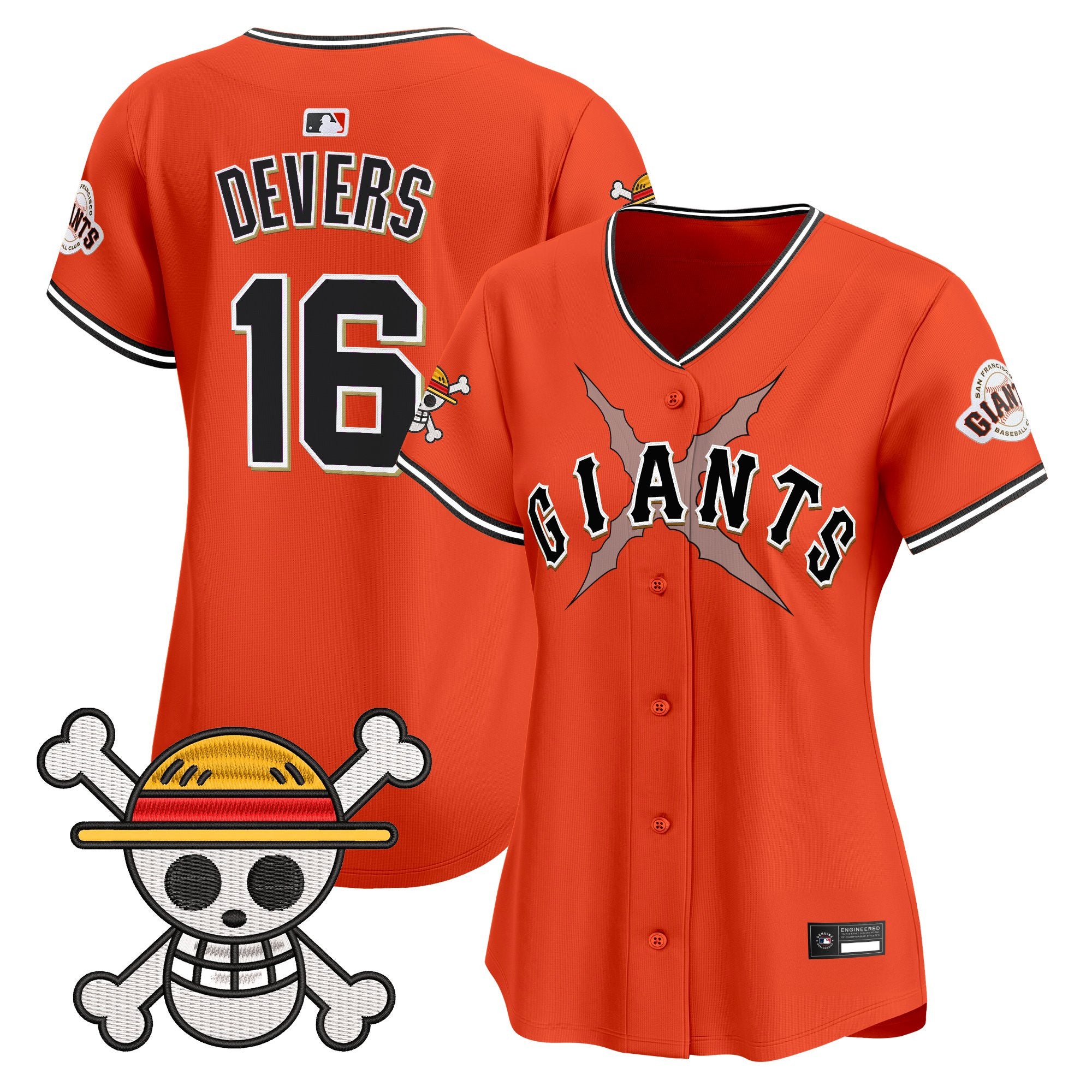 Women's San Francisco Giants x One Piece Vapor Premier Limited Jersey - Stitched