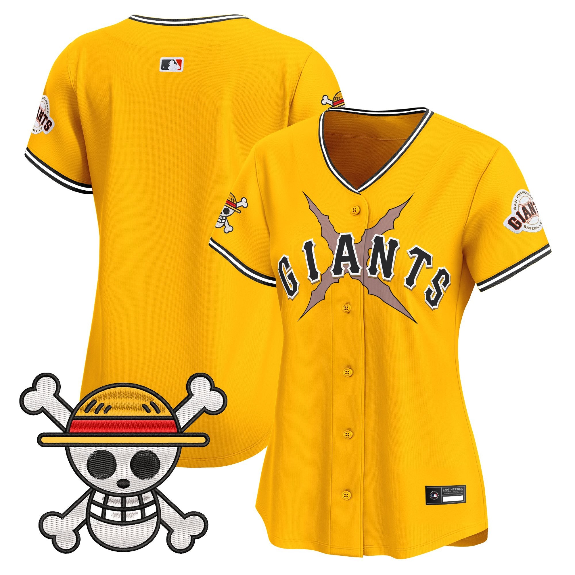 Women's San Francisco Giants x One Piece Vapor Premier Limited Jersey - Stitched