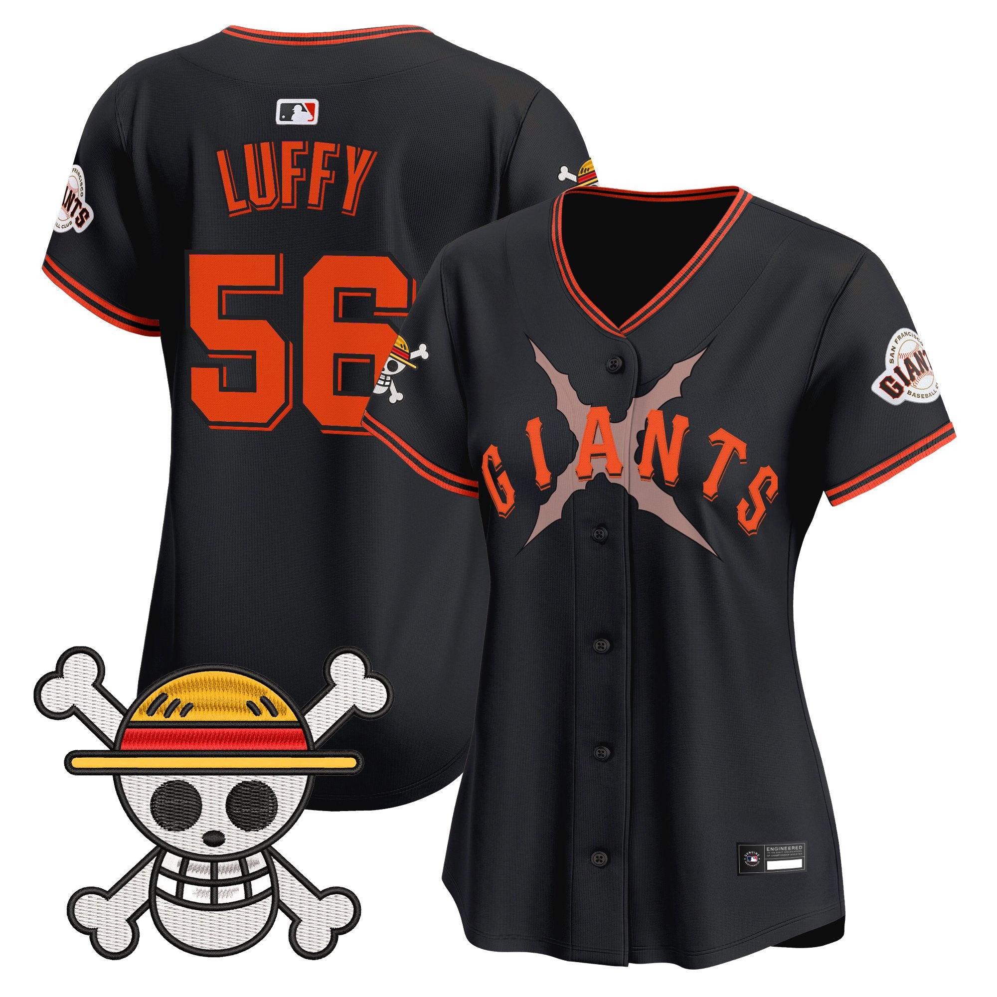 Women's San Francisco Giants x One Piece Vapor Premier Limited Jersey - Stitched