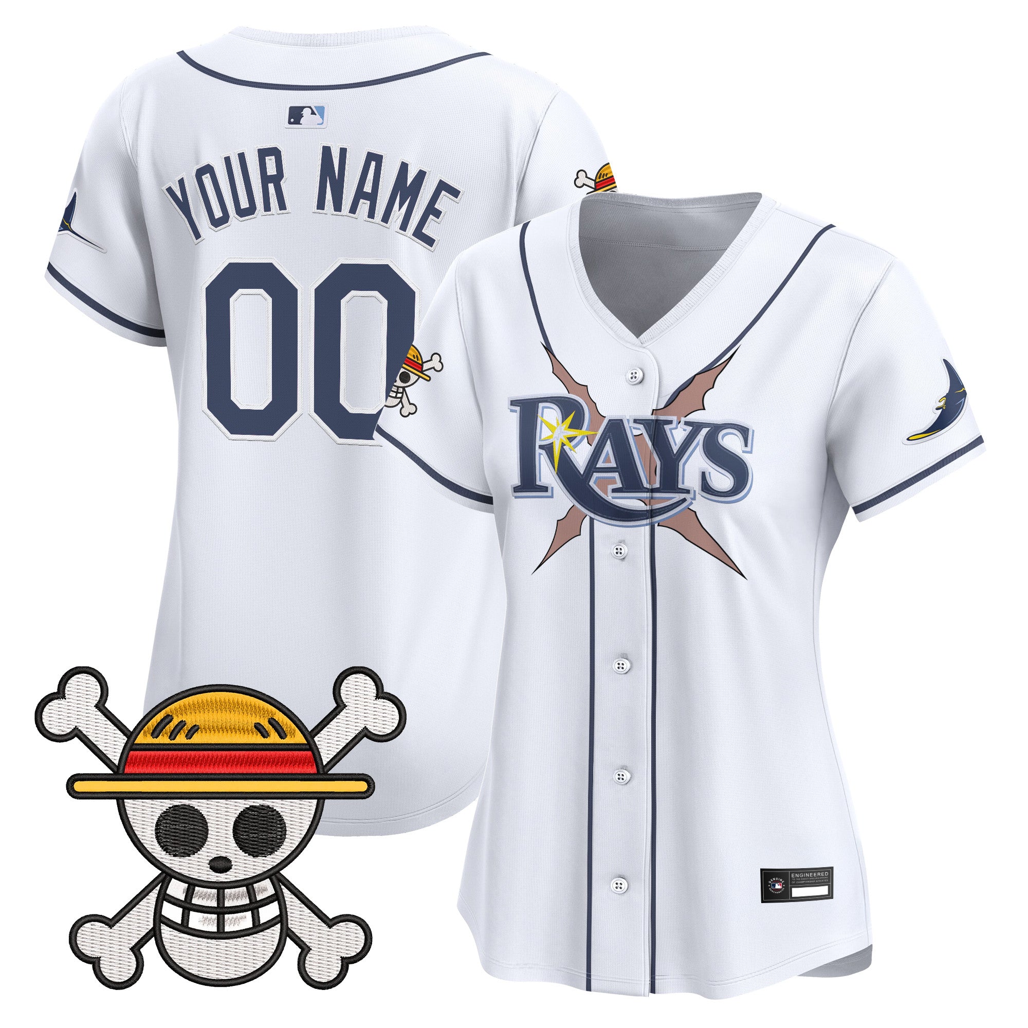 Tampa Bay Rays x One Piece Vapor Premier Limited Custom Jersey - Stitched