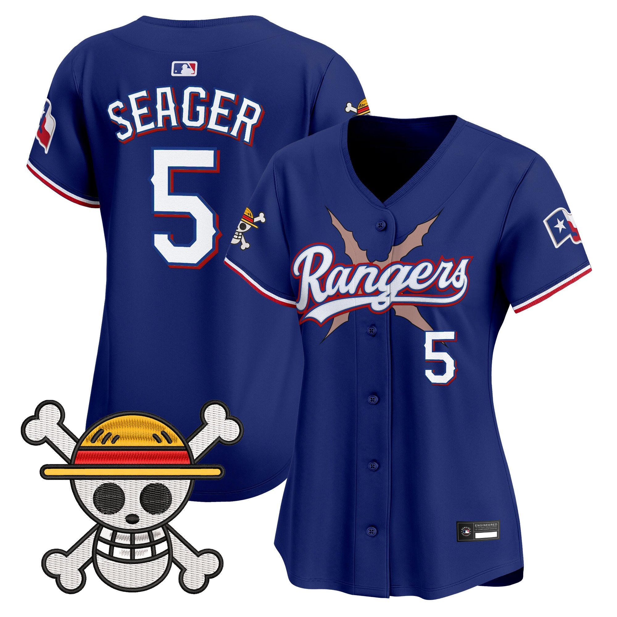 Women's Texas Rangers x One Piece Vapor Premier Limited Jersey - Stitched