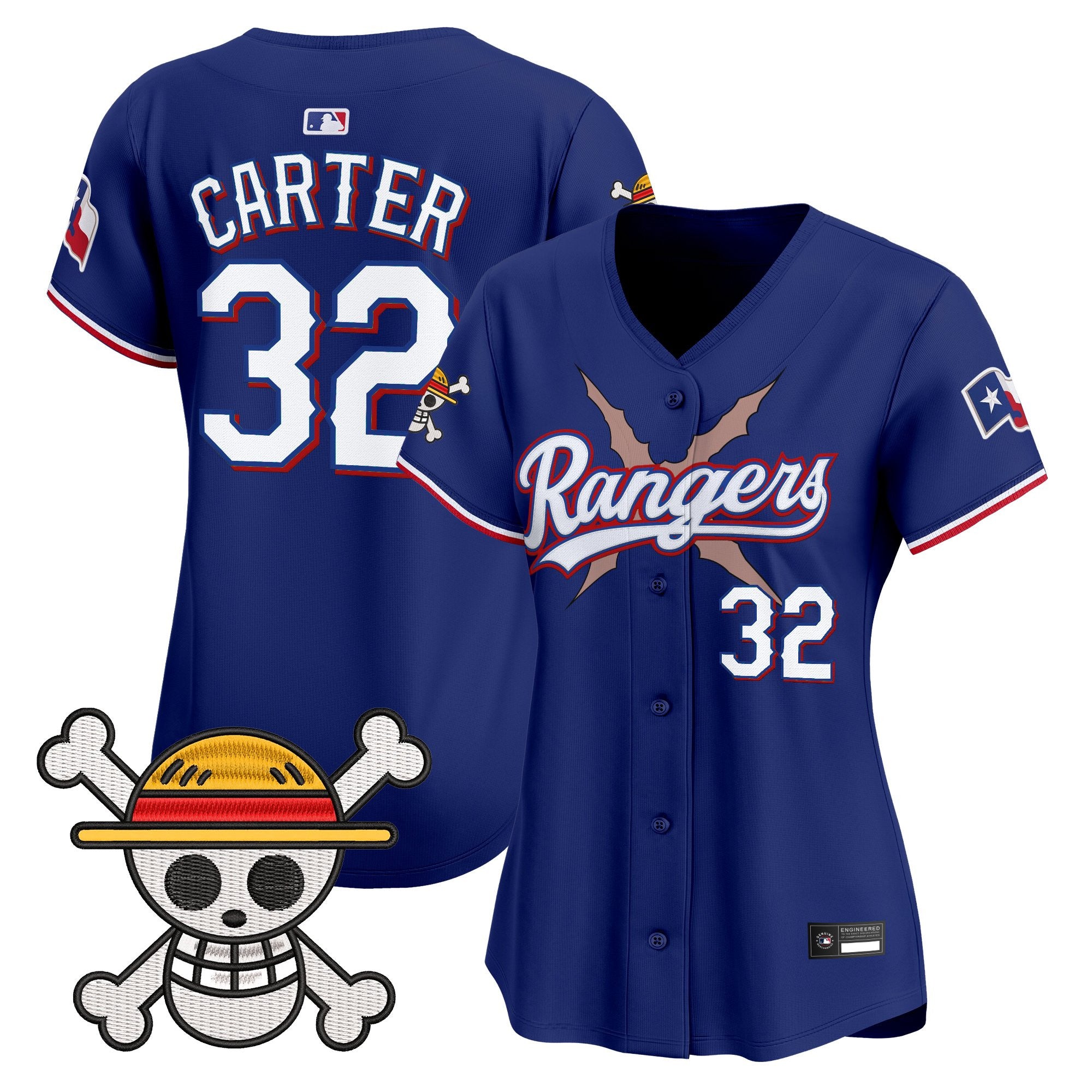 Women's Texas Rangers x One Piece Vapor Premier Limited Jersey - Stitched