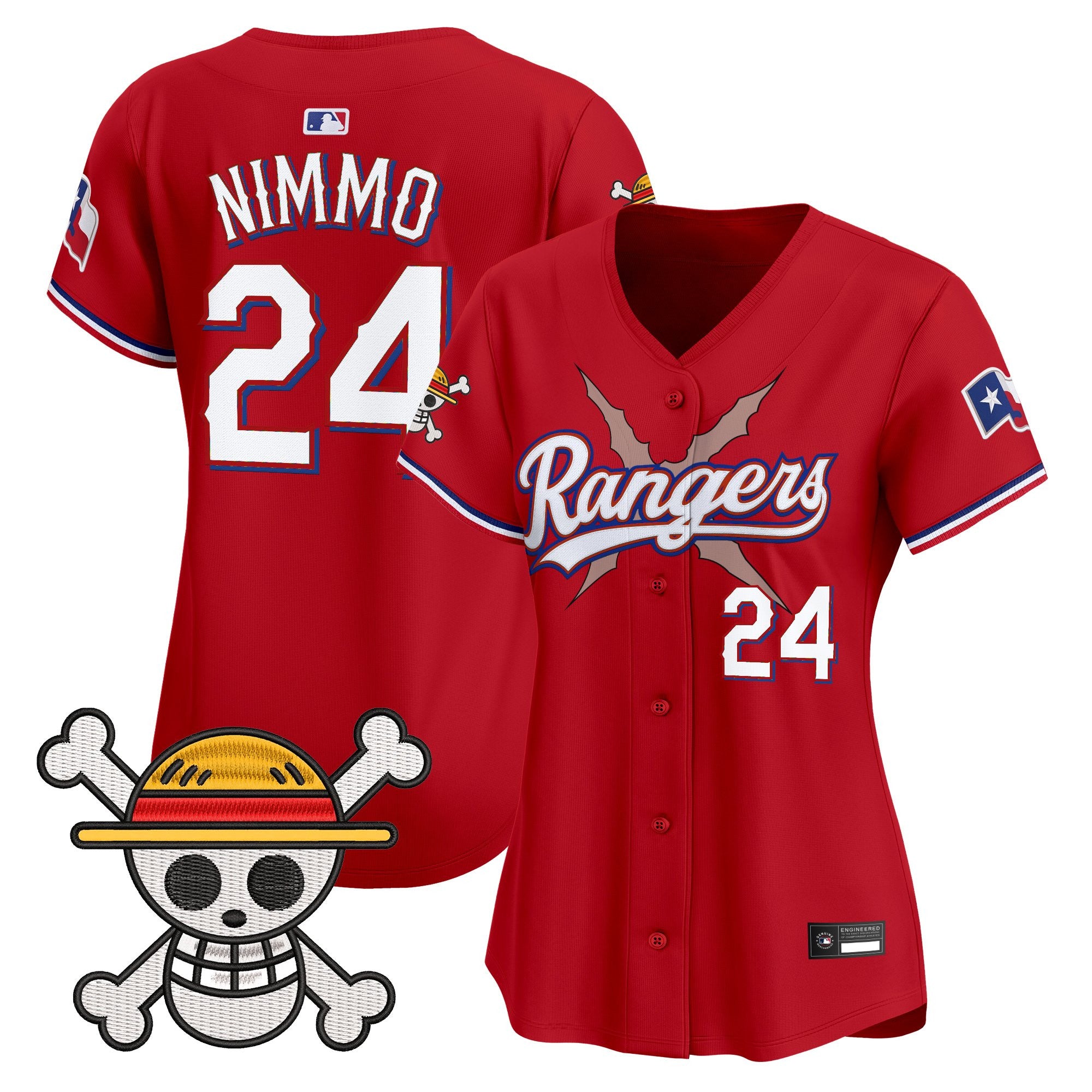 Women's Texas Rangers x One Piece Vapor Premier Limited Jersey - Stitched
