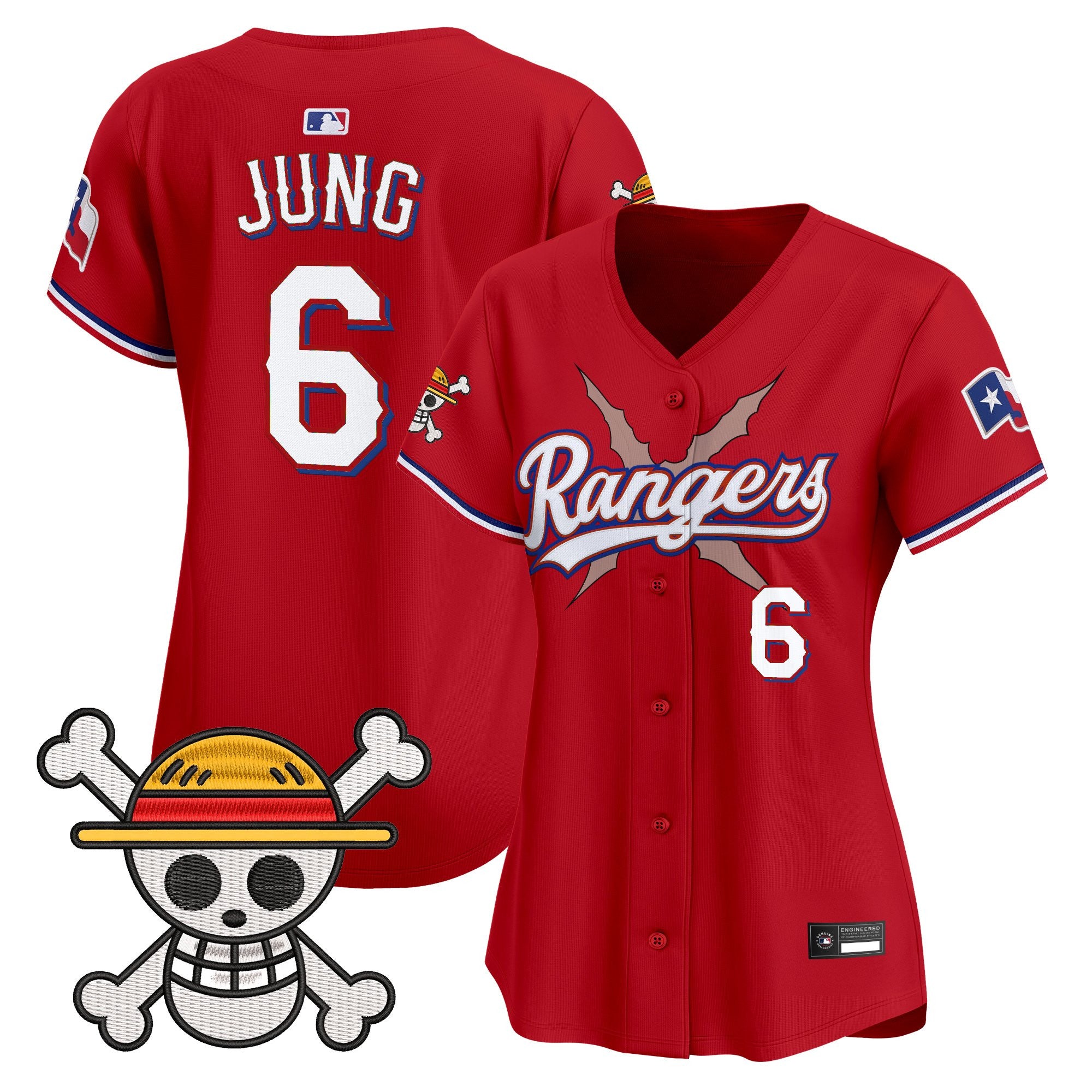 Women's Texas Rangers x One Piece Vapor Premier Limited Jersey - Stitched