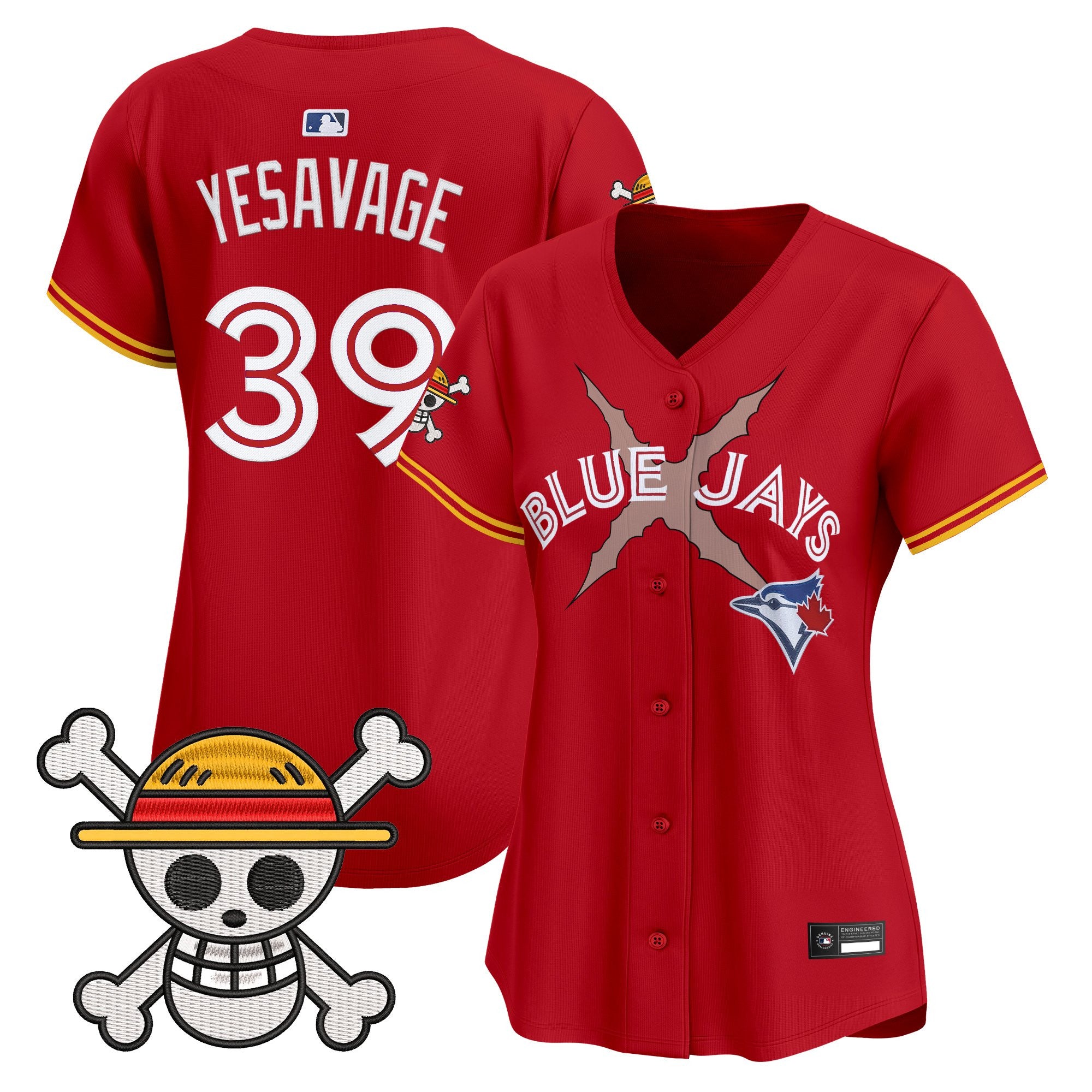 Women's Blue Jays x One Piece Vapor Premier Limited Jersey - Stitched