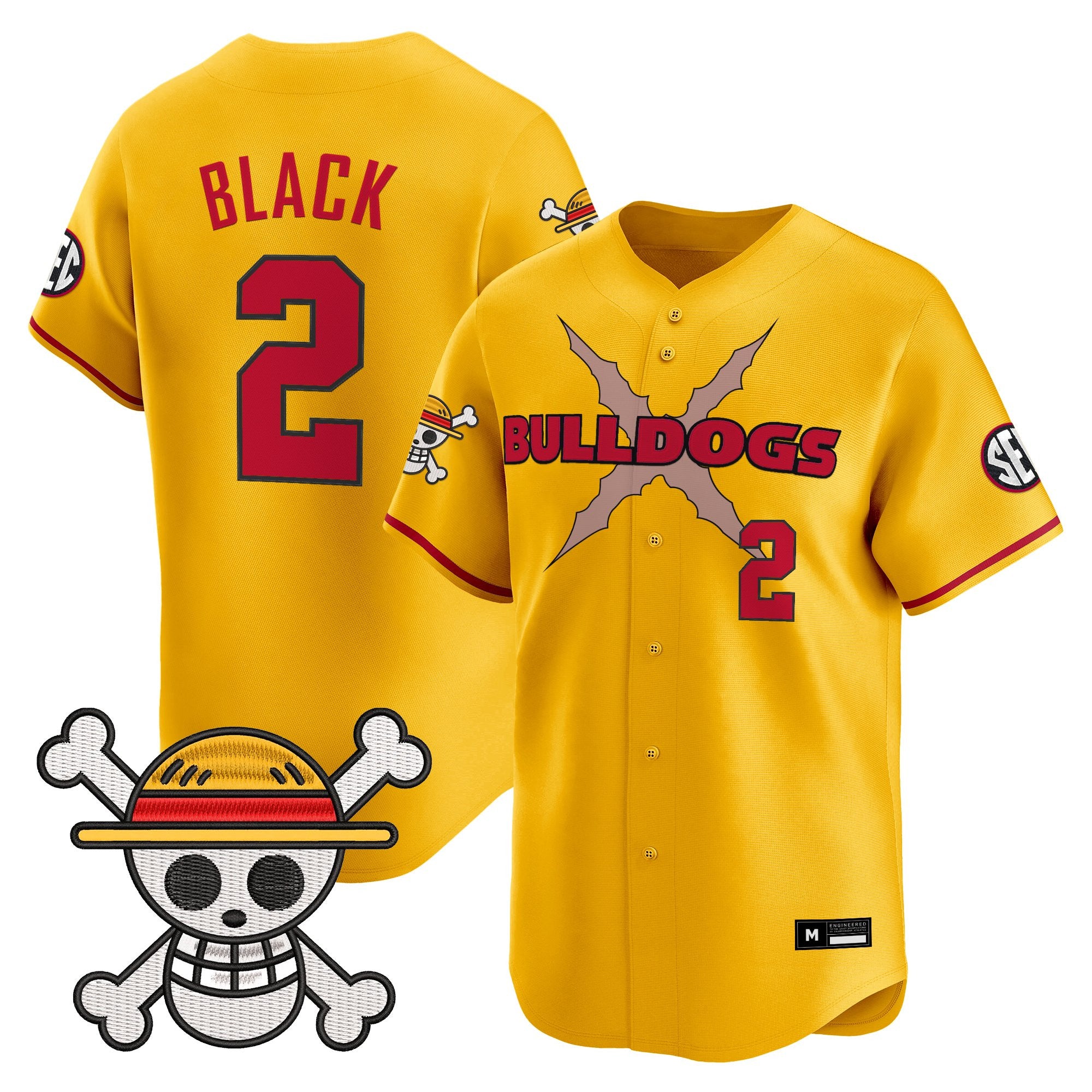 Men's Georgia Bulldogs Baseball x One Piece Vapor Premier Limited Jersey - Stitched