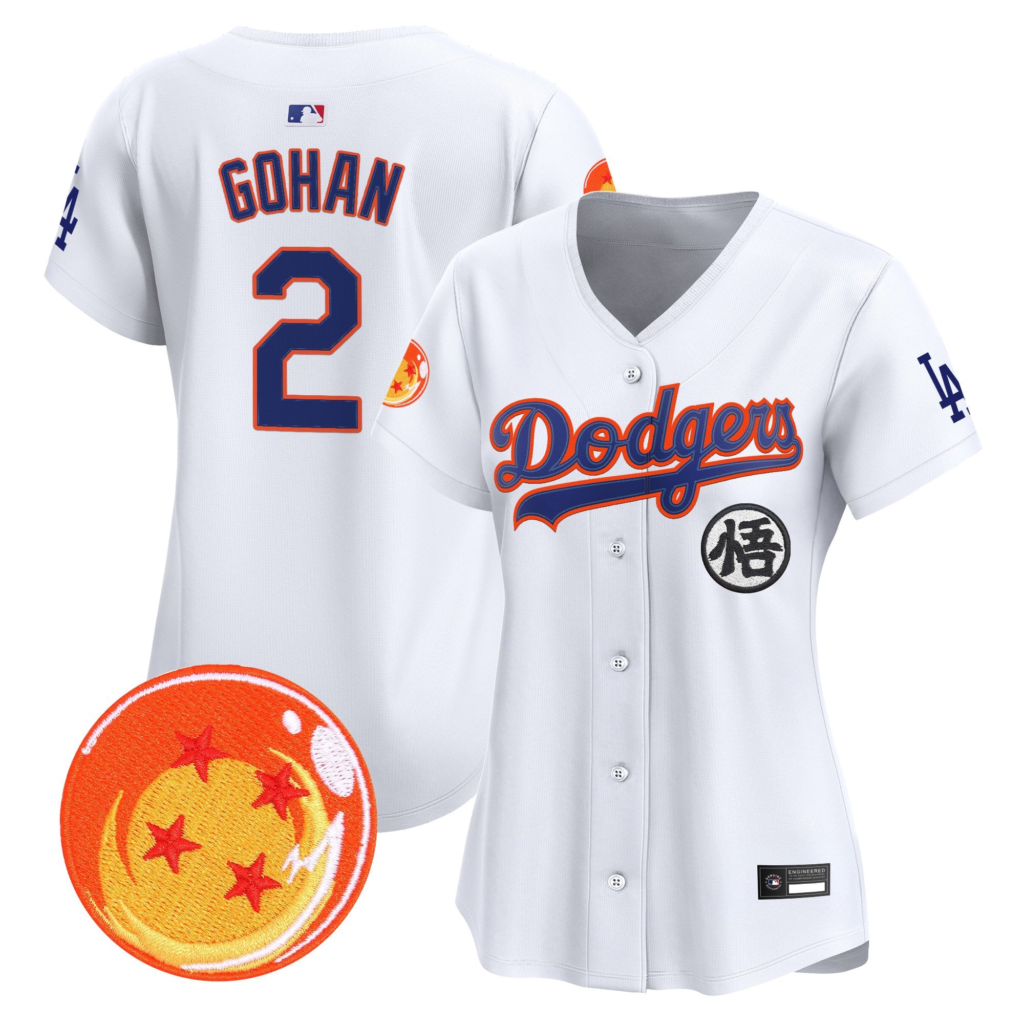 Women's Los Angeles Dodgers x Dragon Ball Vapor Premier Limited Jersey - All Stitched