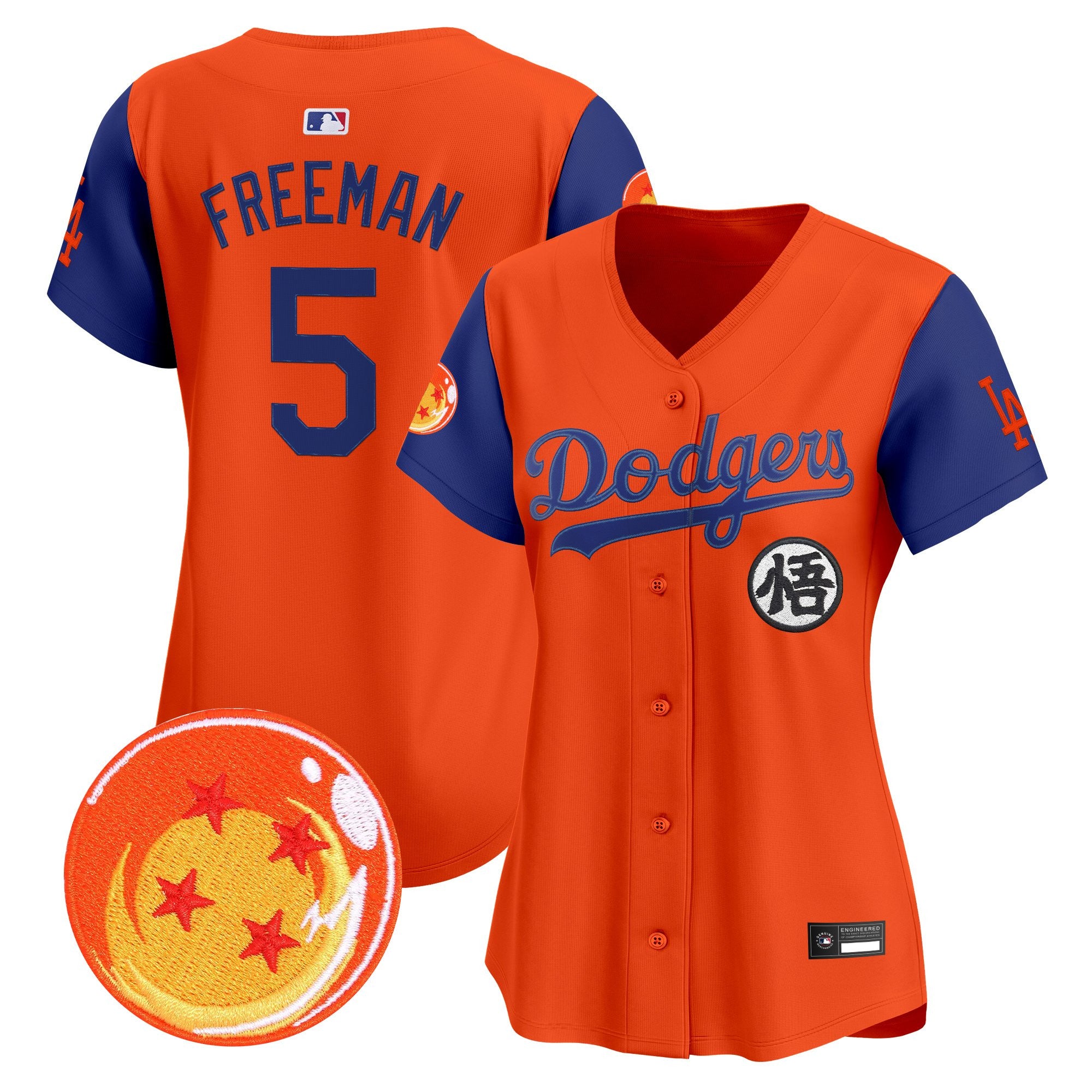 Women's Los Angeles Dodgers x Dragon Ball Vapor Premier Limited Jersey - All Stitched